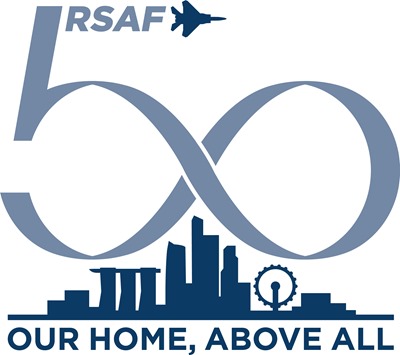 RSAF 50th Logo Blue