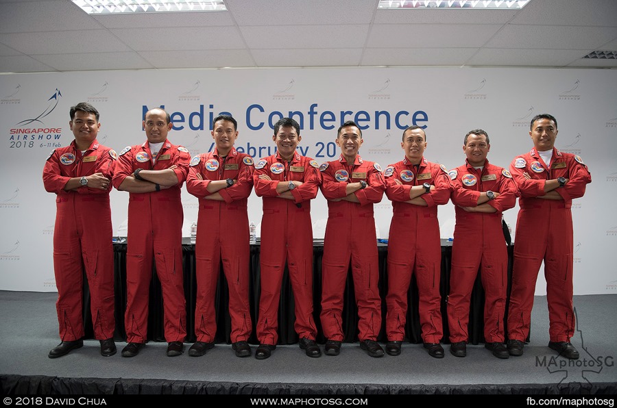 Indonesian Air Force (TNI-AU) - Jupiter Team pilots and commentator