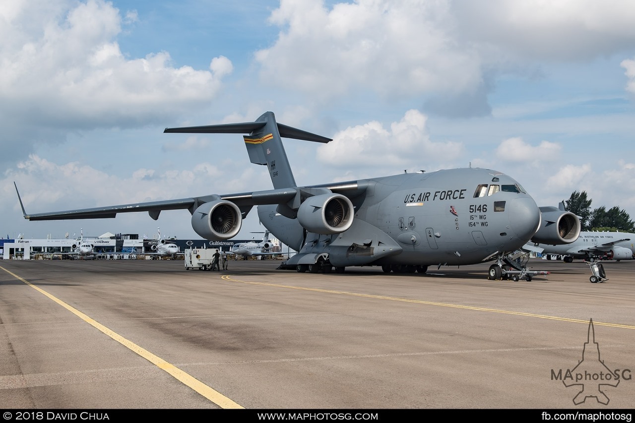 Hawaiian based Boeing C-17A Globemaster III