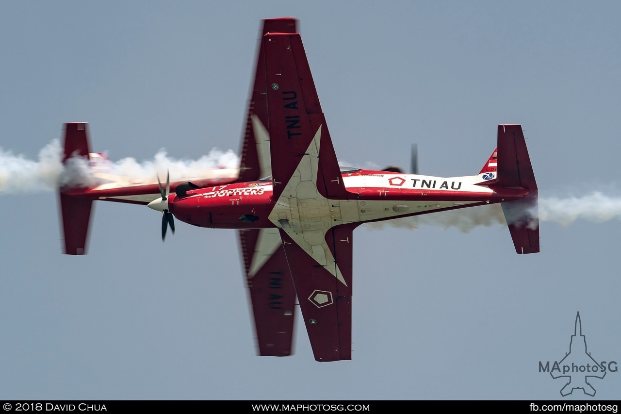 Indonesian Air Force (TNI-AU) Jupiters Team Solo cross over