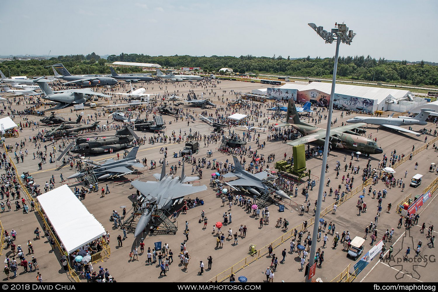 RSAF Static Display Area showing all the assets on display.