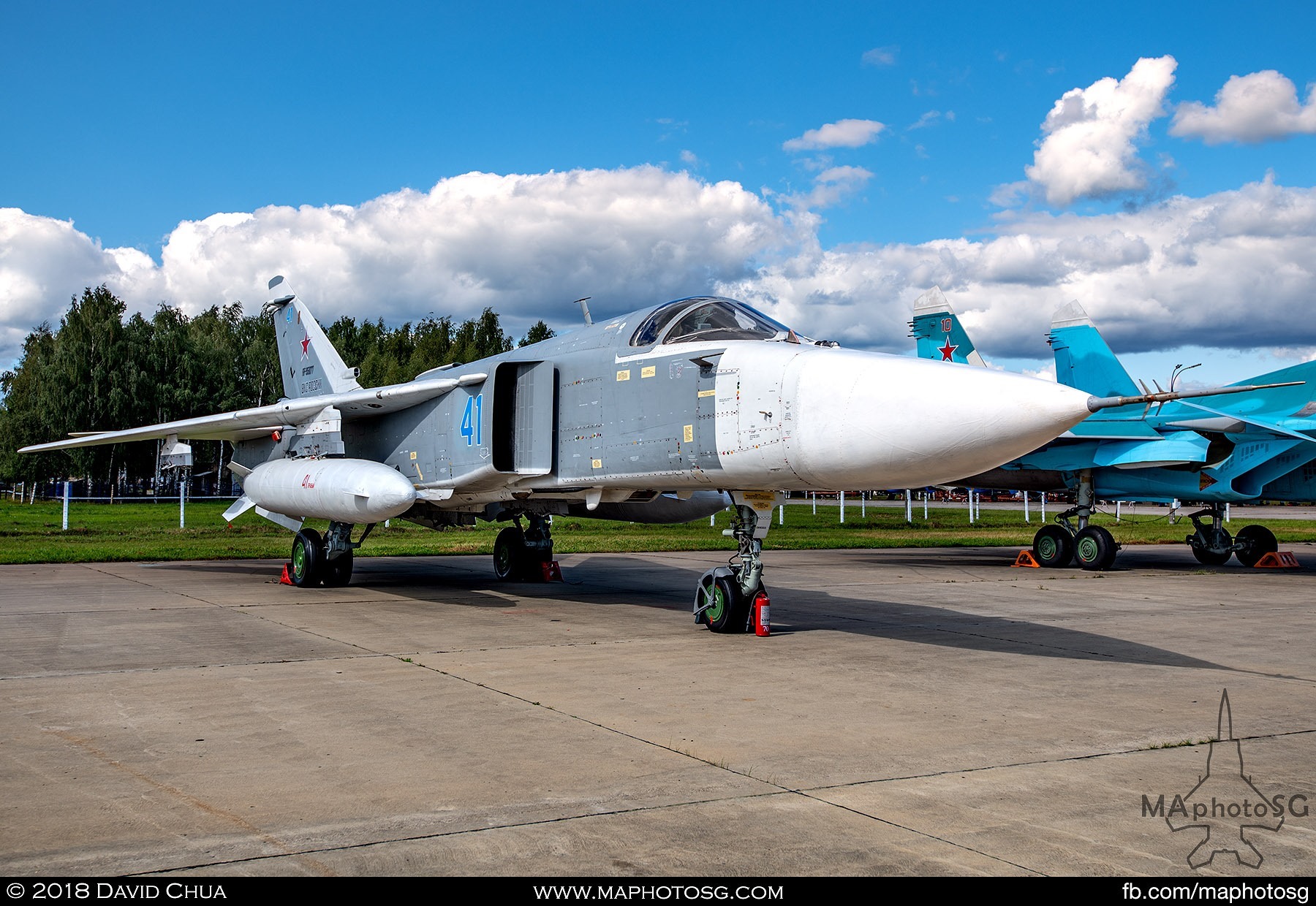 28. Russian Air Force Sukhoi Su-24m "Fencer" all weather attack aircraft