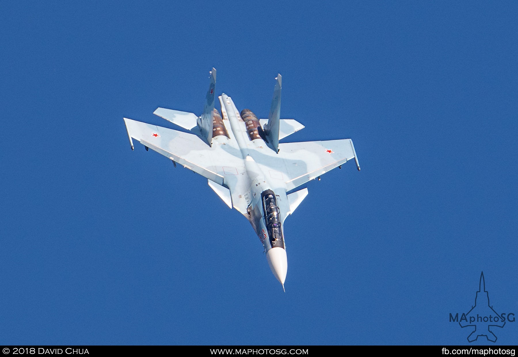 40. Russian Air Force Su-30sm "Flanker" aerial display