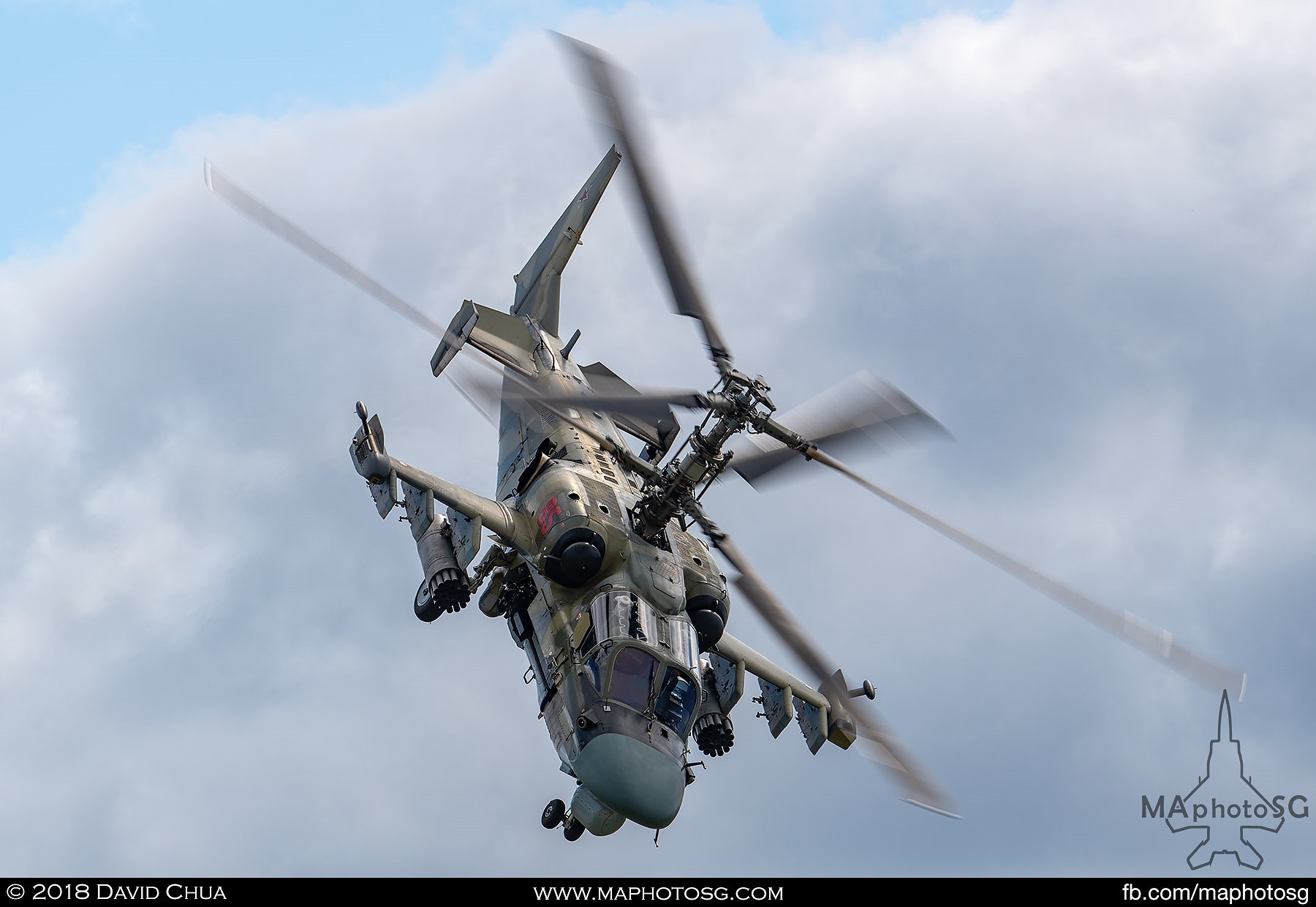 48. Kamov Ka-52 "Alligator" performing one of the most amazing helicopter displays ever.