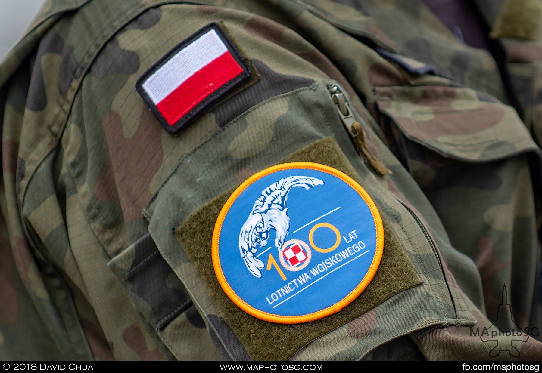 01. Polish Serviceman with the 100th Anniversary Patch celebrating the the occasion