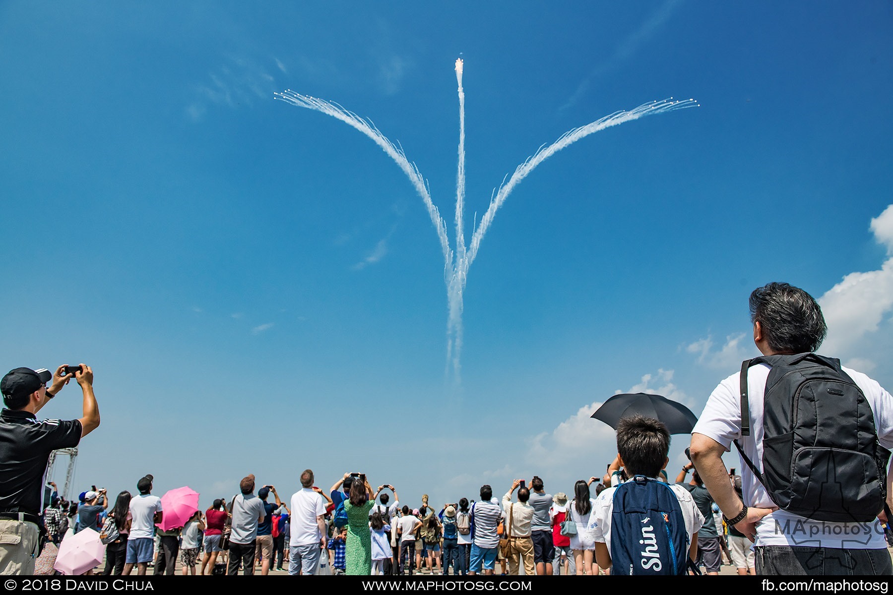 Golden Salute on the final day of the Singapore Airshow 2018