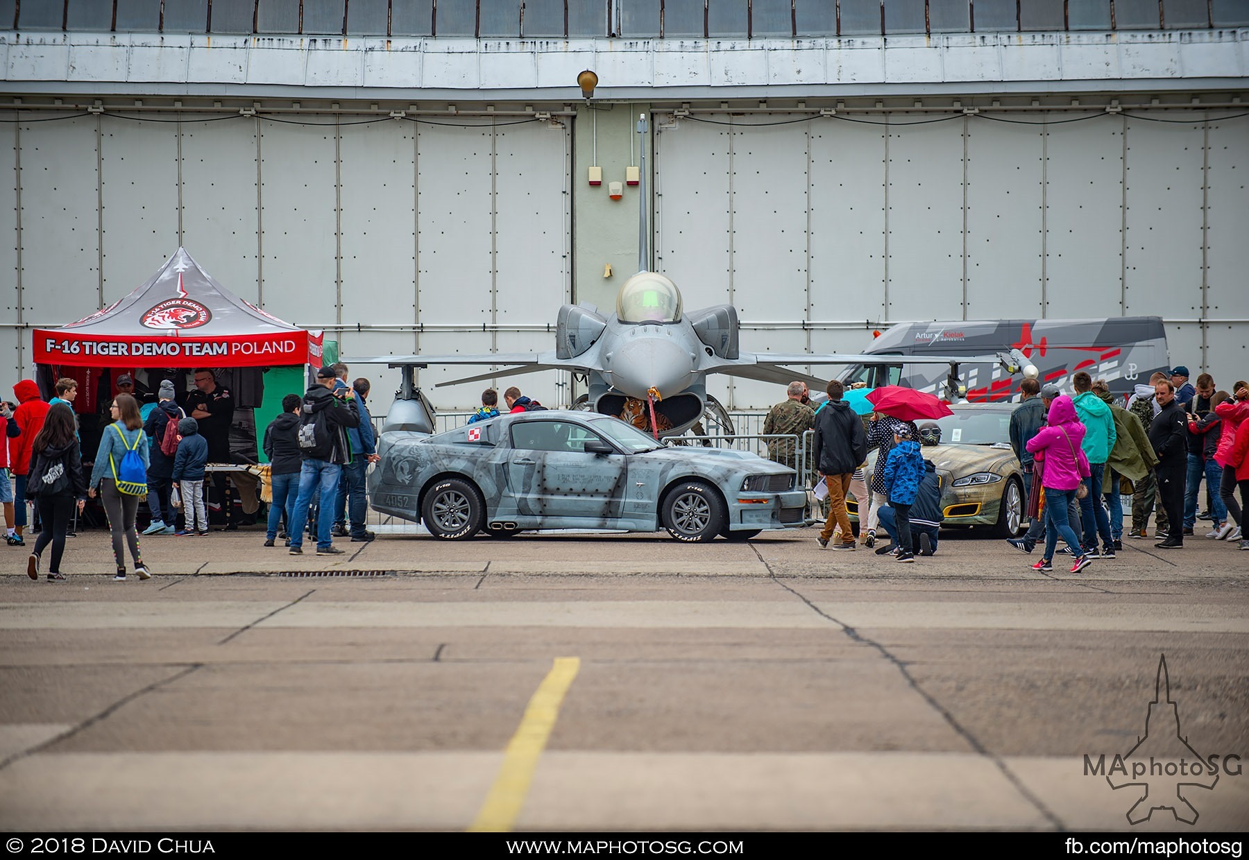 04. Static display area and fanzone of the Polish Air Force F-16 Tiger Demo Team