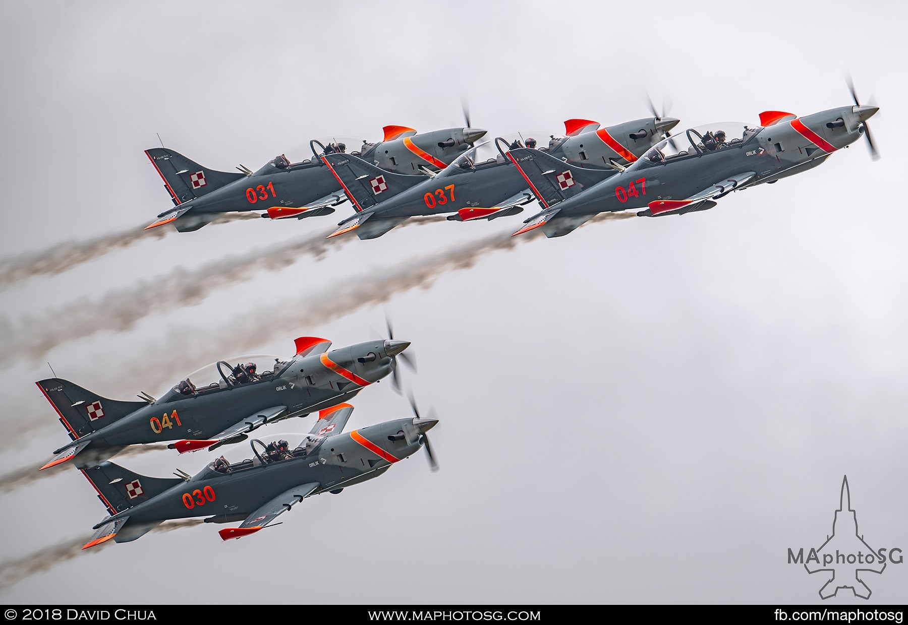 24. Polish Air Force Team Orlik PZL-130s