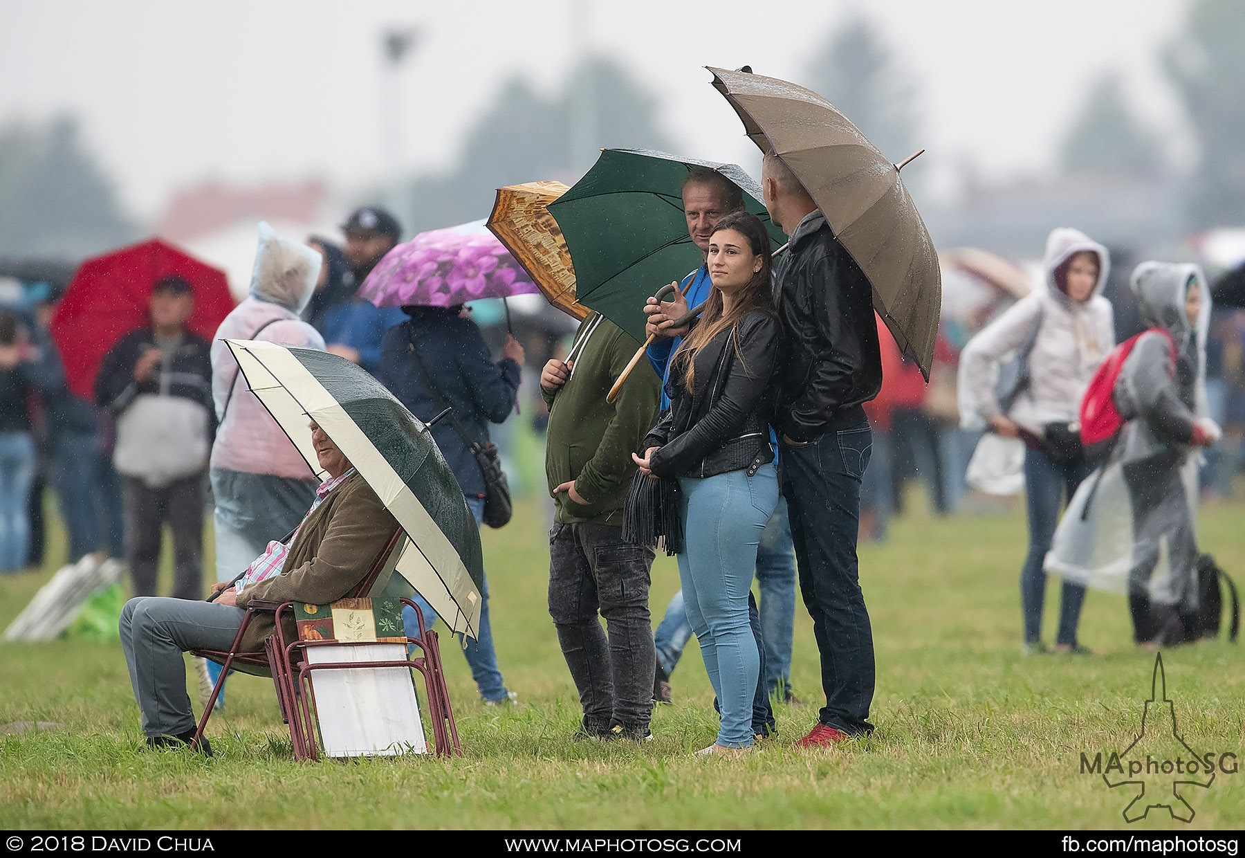 28. Many people attended the airshow over the weekend despite the bad weather