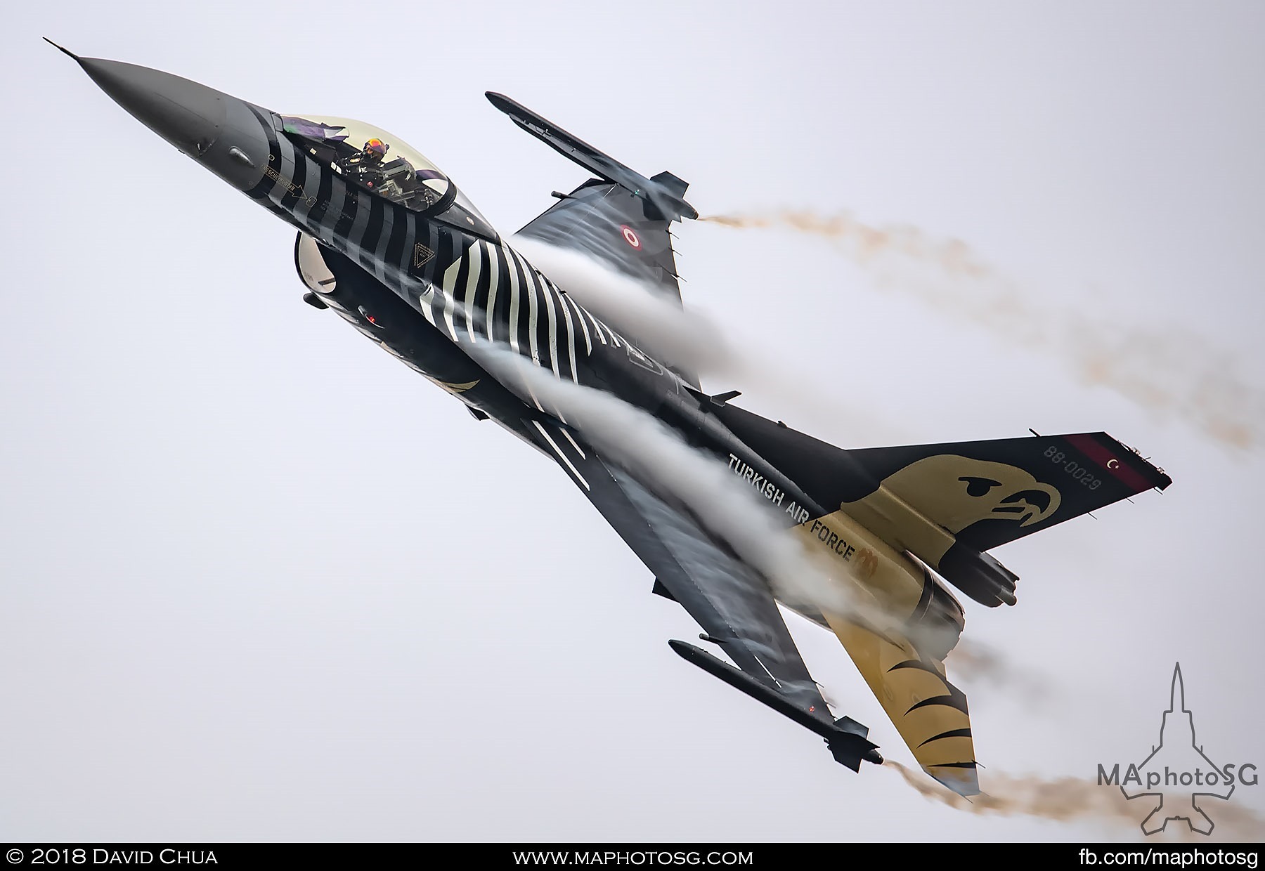 42. F-16C Block 40 Fighting Falcon of the Turkish Air Force Solo Turk display team