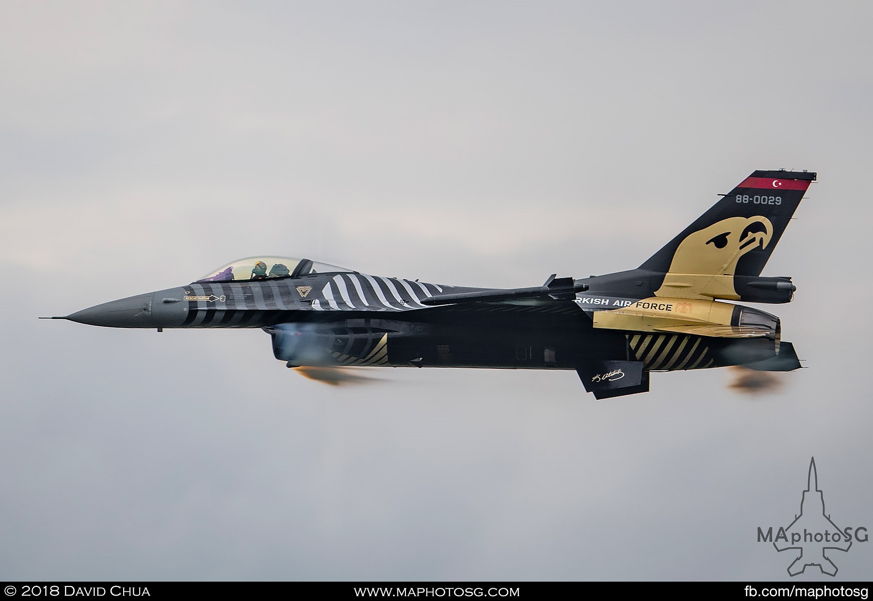 43. Turkish Air Force Solo Turk F-16C performing a high speed pass