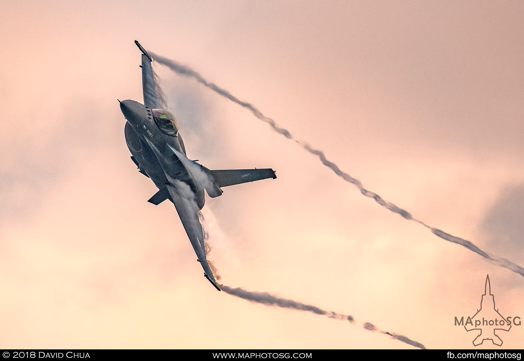 54. Hellenic Air Force Zeus F-16 pulls some Gs as the sun sets