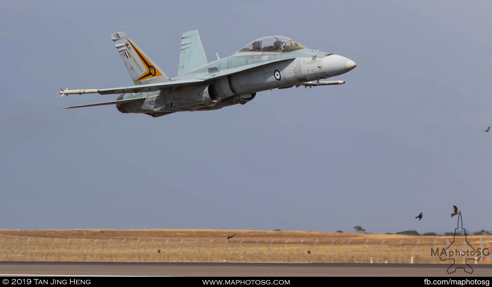 RAAF F-18B Hornet