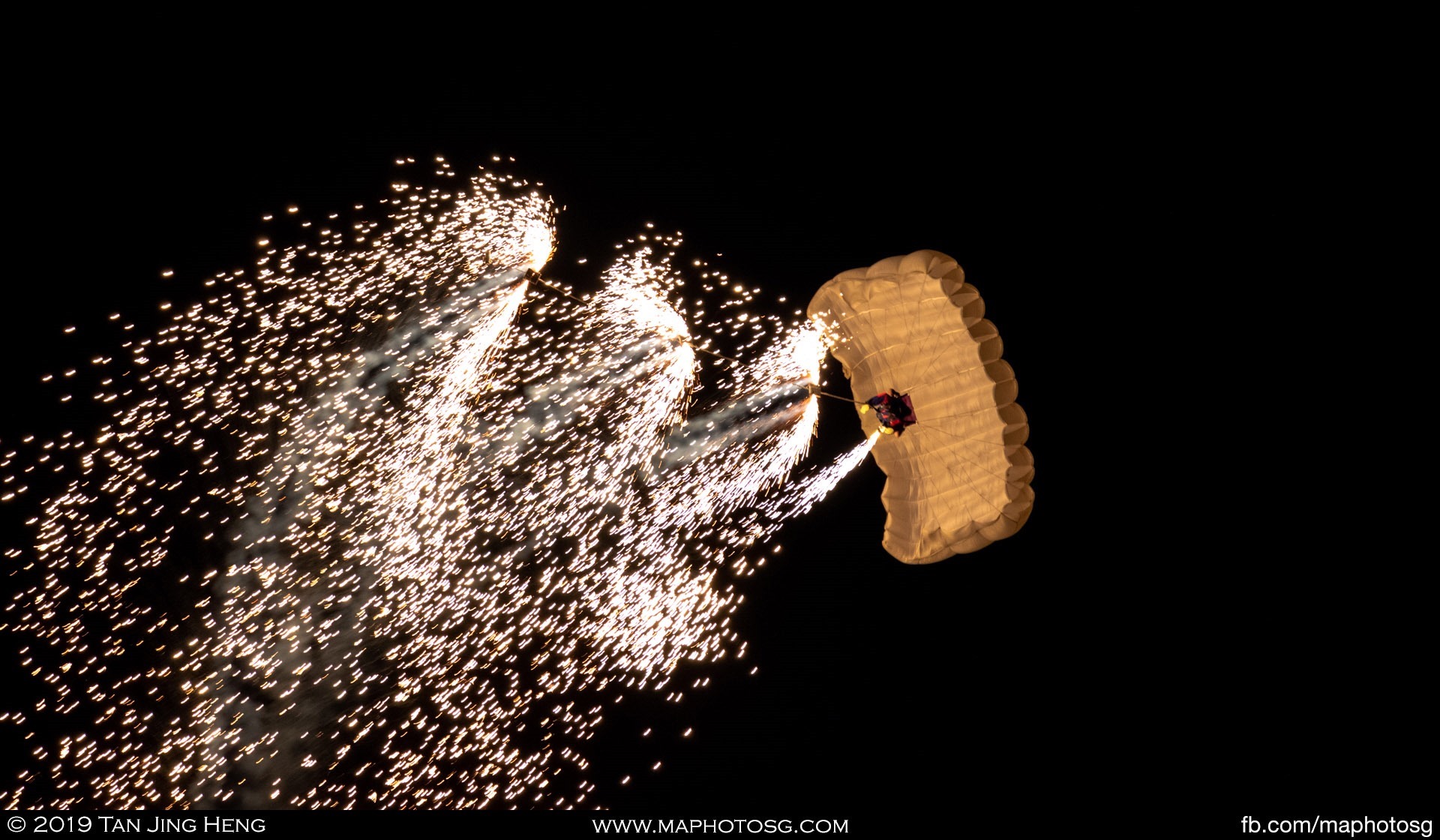 Parachute fireworks