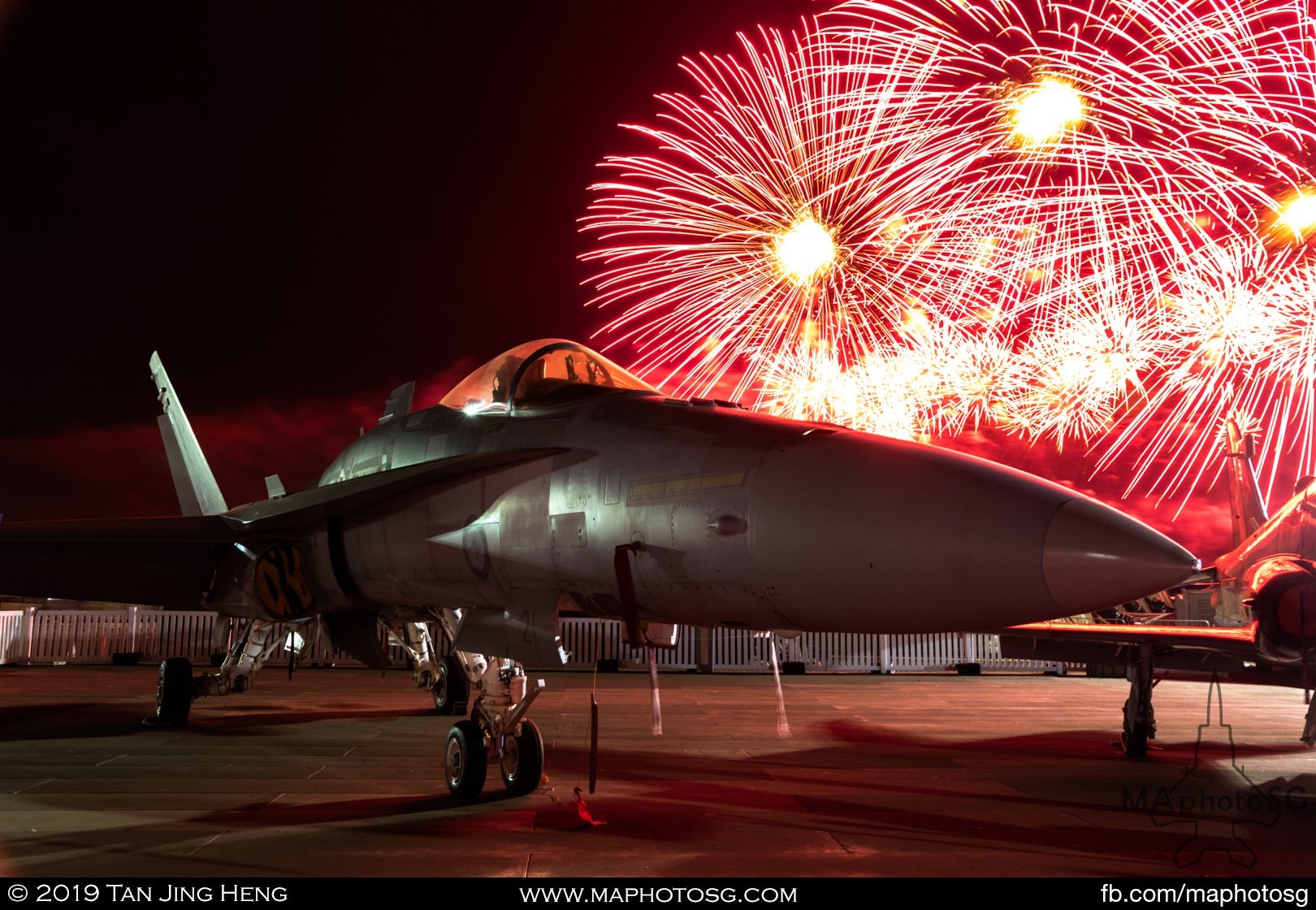 Finale Fireworks with RAAF F/A-18 Hornet