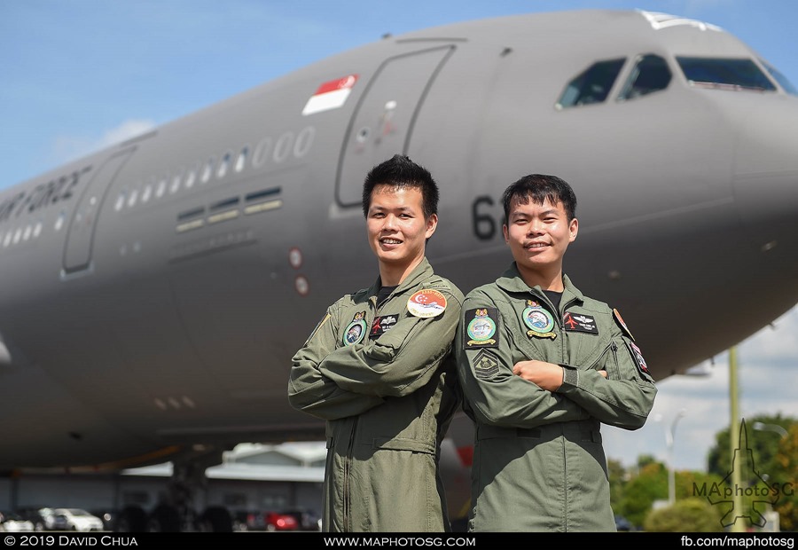 CPT Teo Yi Quan and SSG Chan Chee Jie will be flying the A330-MRTT over the parade.