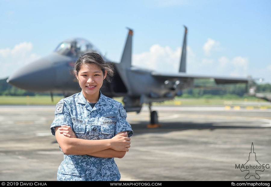 Flightline crew of the F-15SG, ME1 Joey Tay