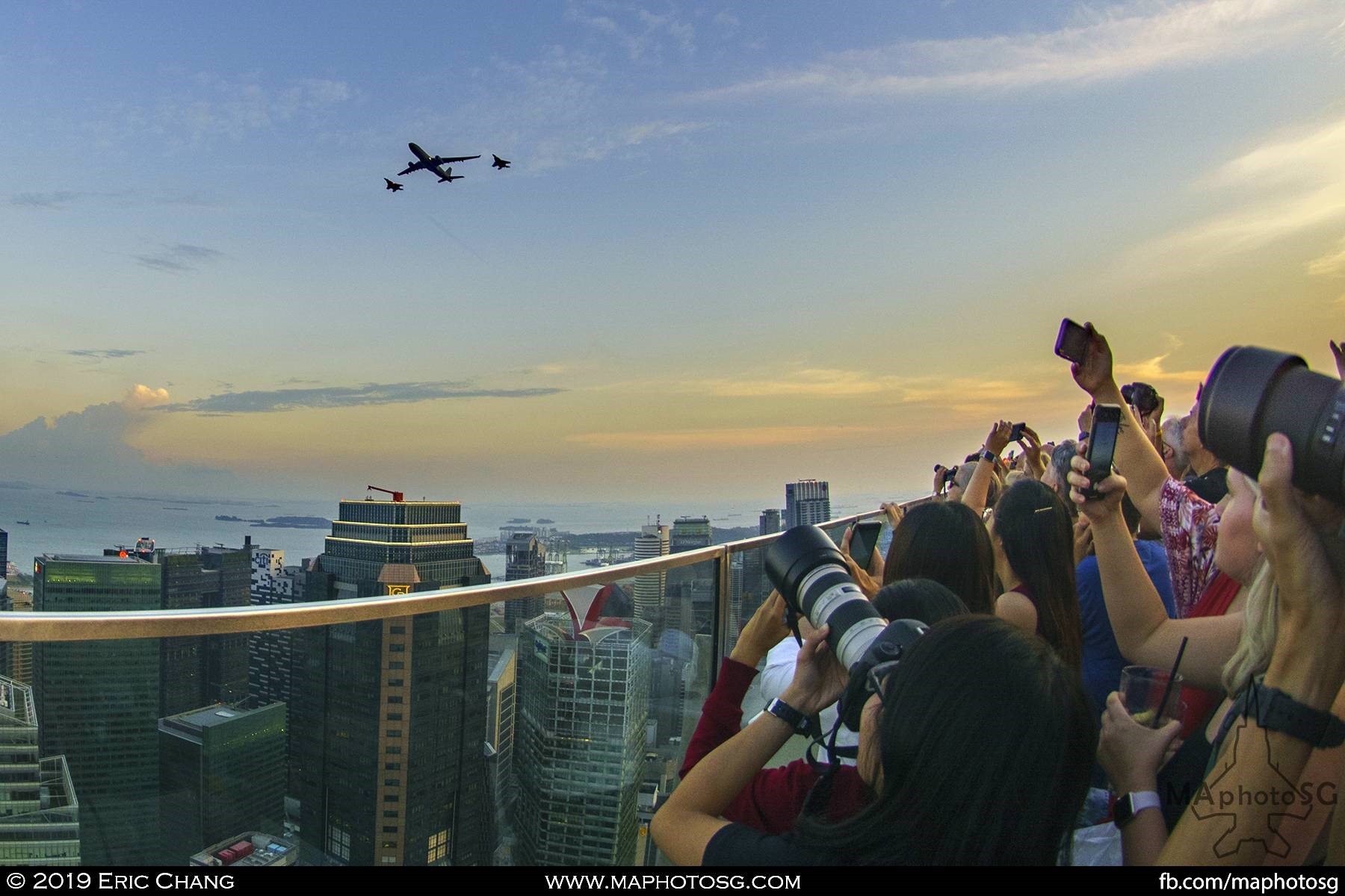 Viewing the MRTT flypast from 1-Altitude