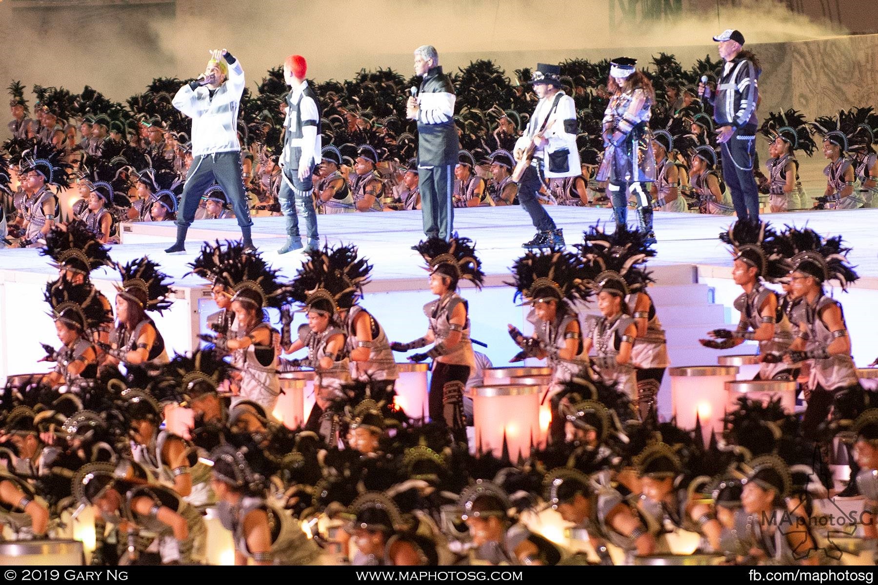 Performers during the show segment