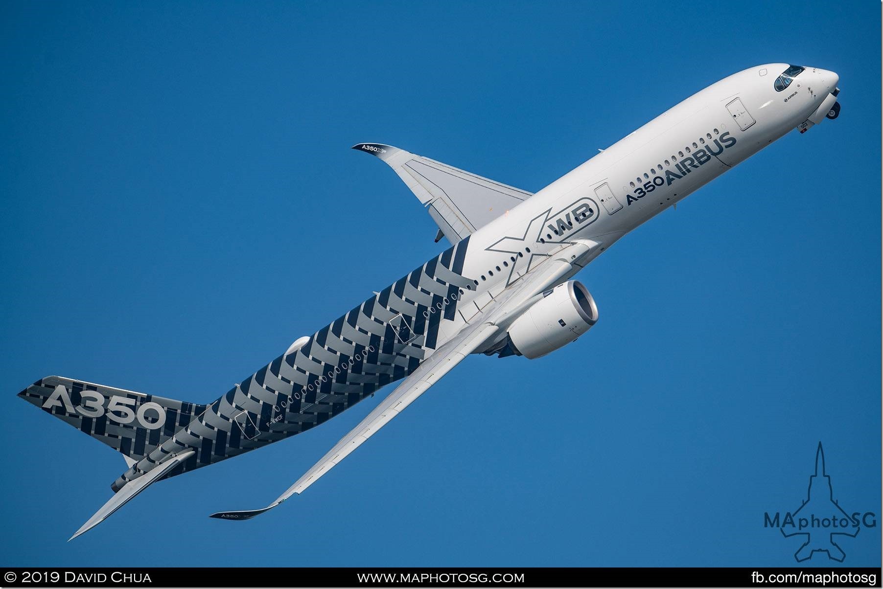 Airbus A350-900 in carbon livery