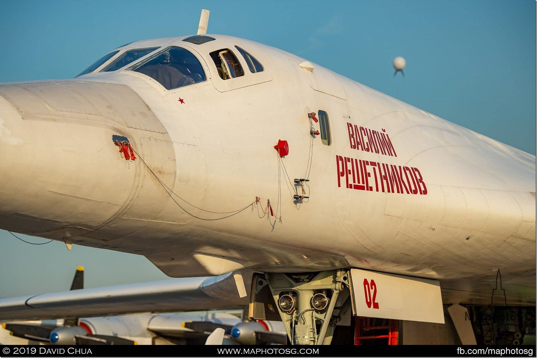 Tupolev Tu-160 White Swan variable-sweep wing heavy strategic bomber