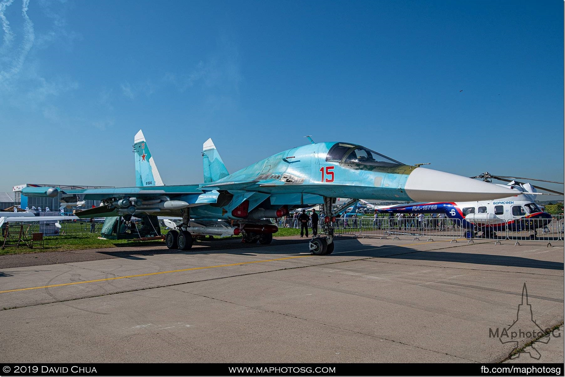 Sukhoi Su-34 all-weather supersonic medium-range fighter-bomber/strike aircraft