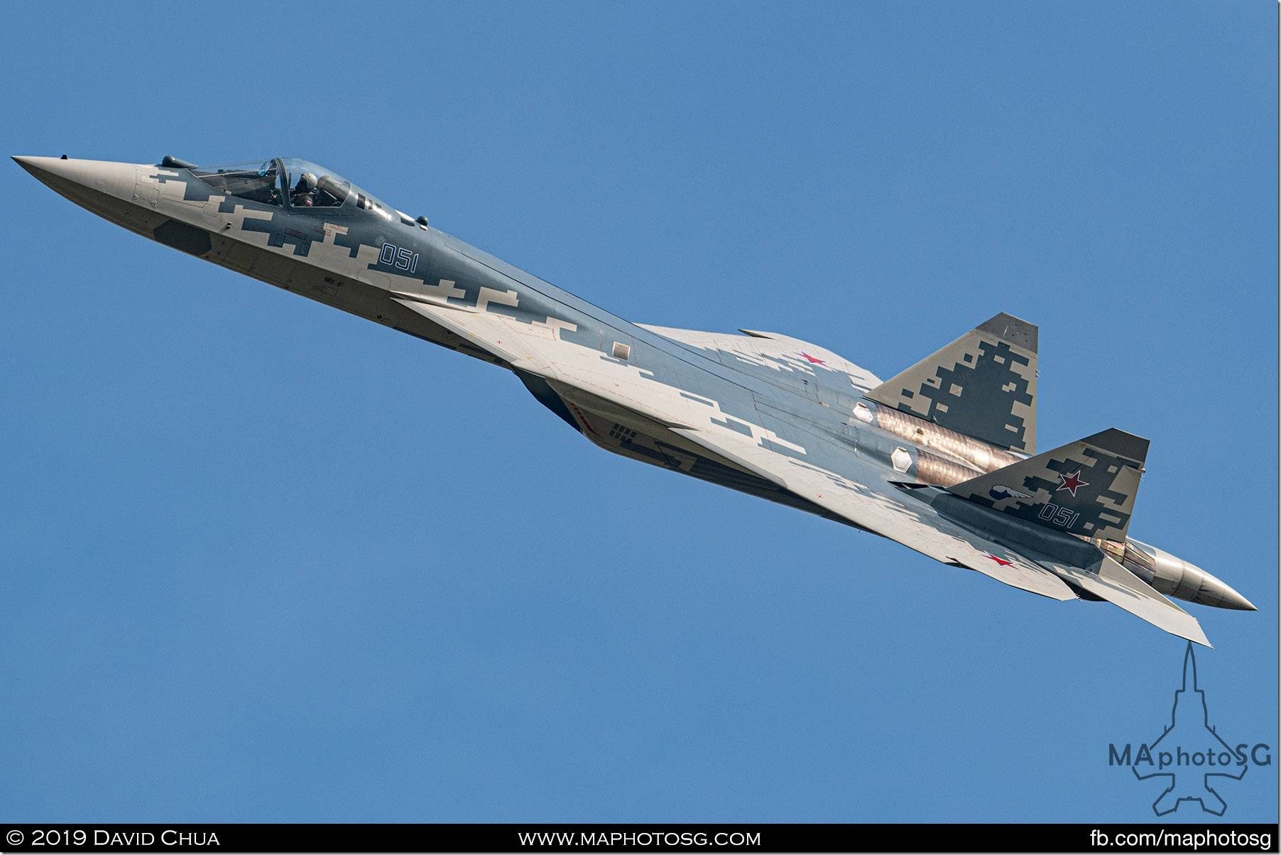 Sukhoi Su-57 fifth generation fighter aircraft