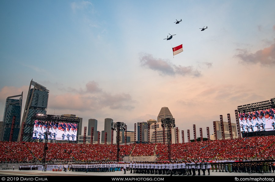 National Anthem and state flag fly past of the Parade