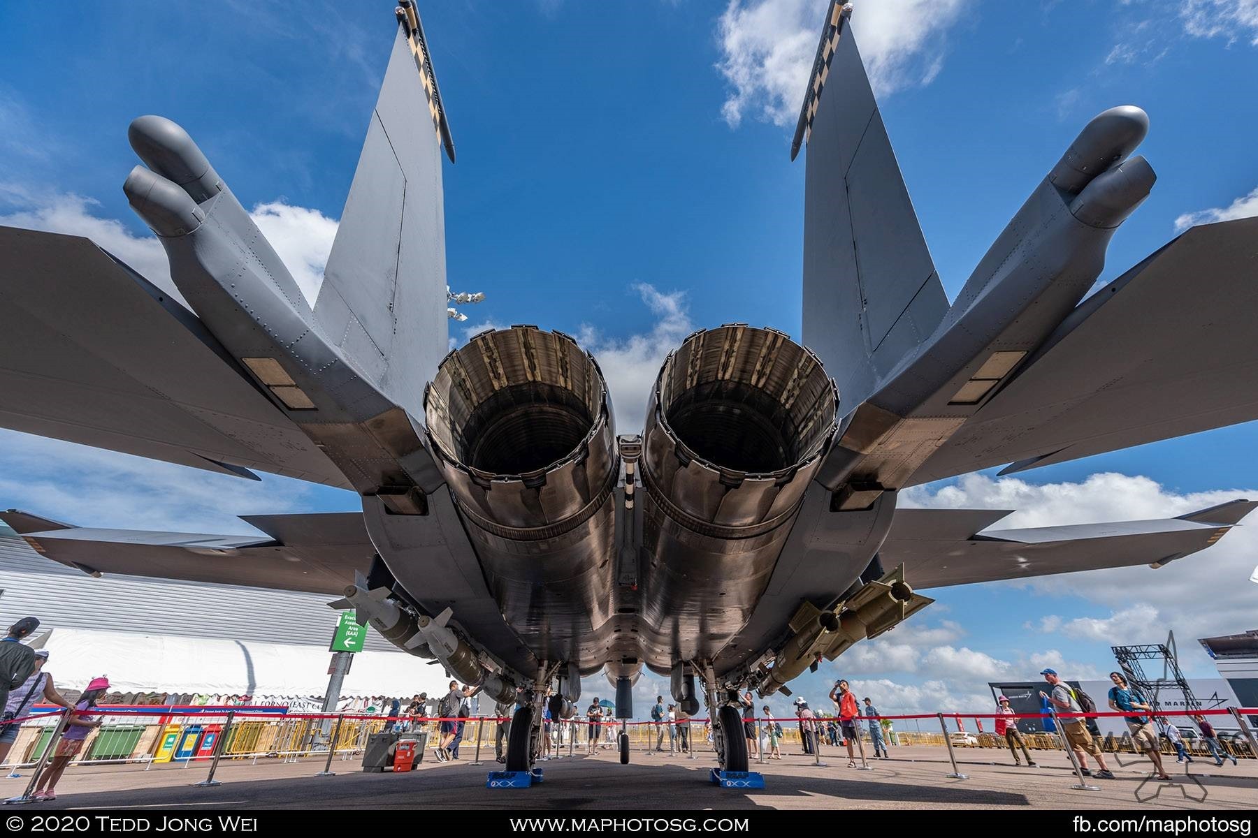 Exhaust nozzles of the RSAF F-15SG