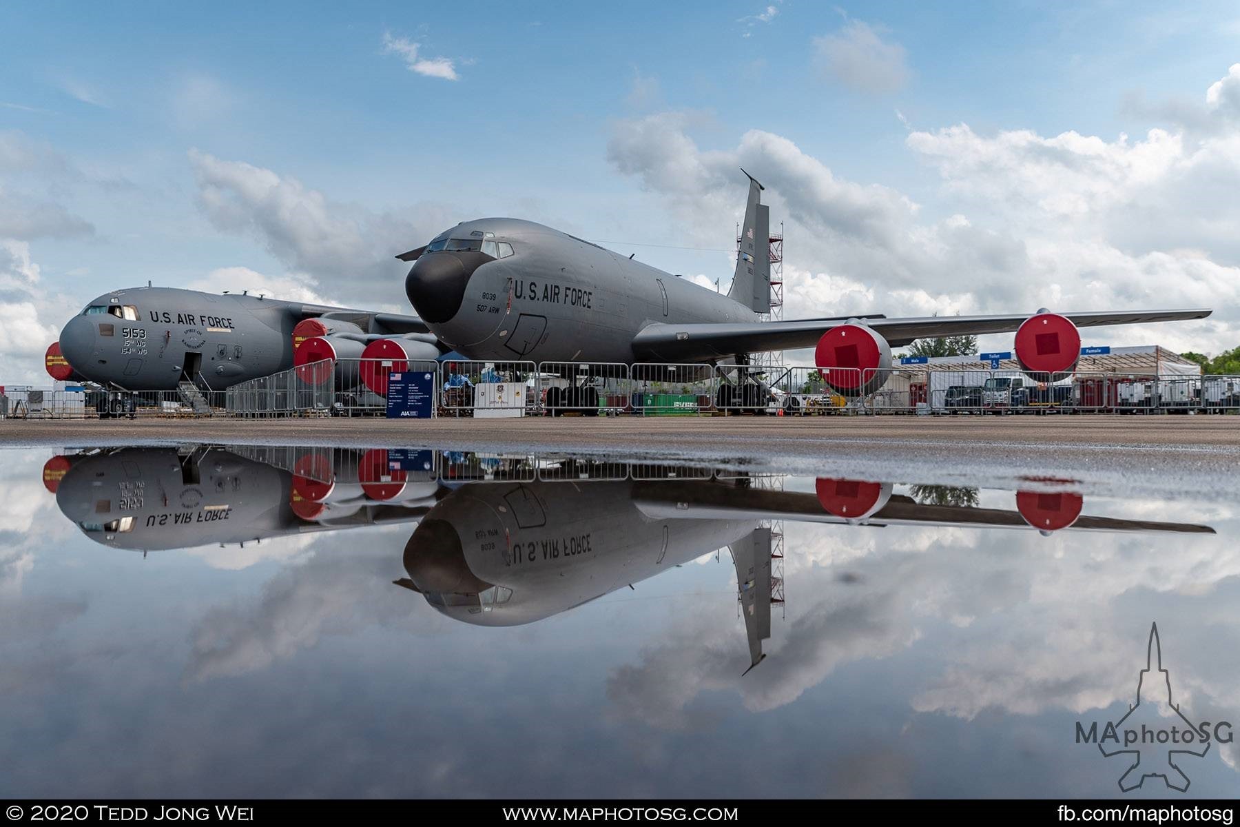 USAF KC-135R Stratotanker and C-17 Globemaster III