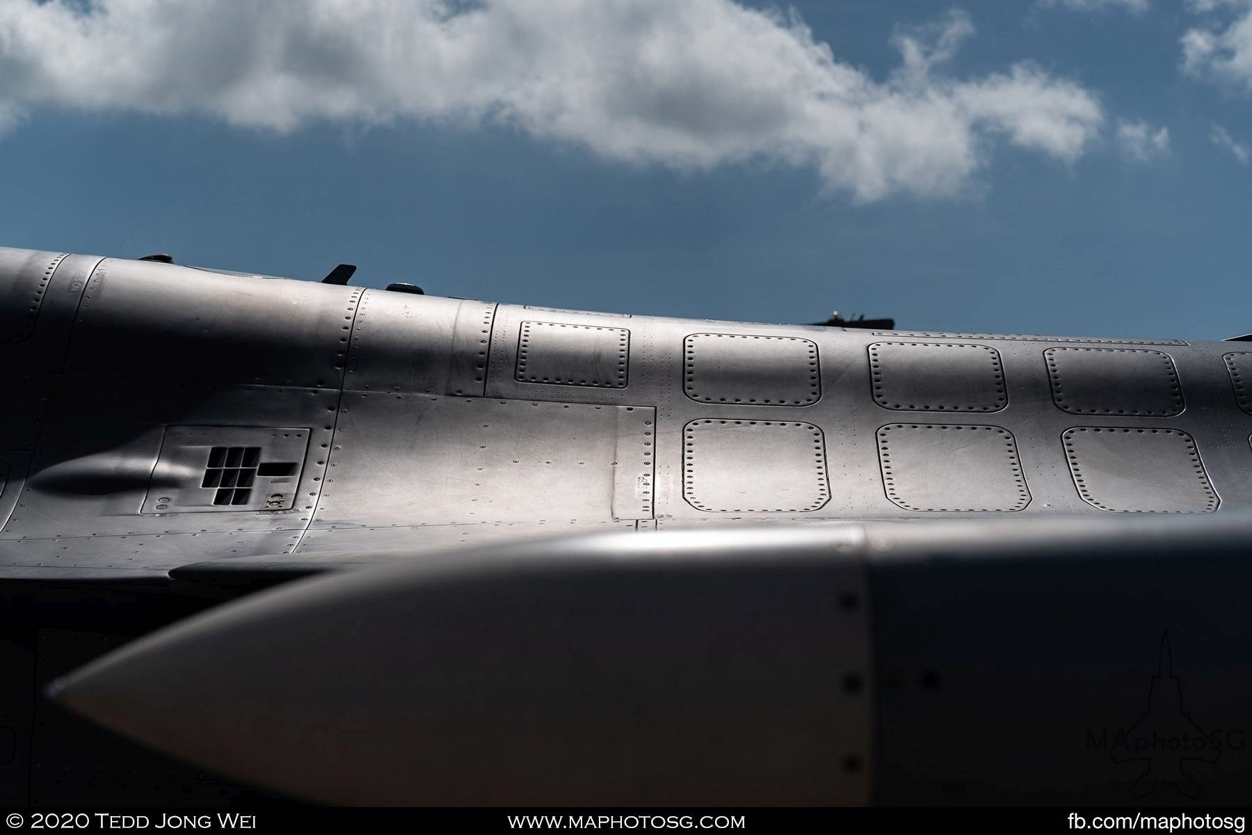 Detail of the RSAF F-16C at static display