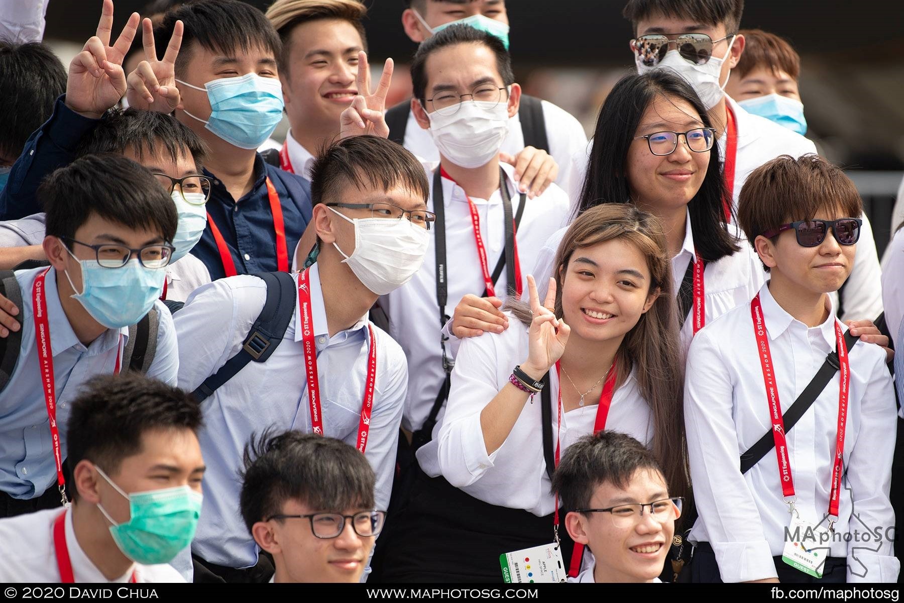 HKU Space students visits the Singapore Airshow 2020 during one of the trade days