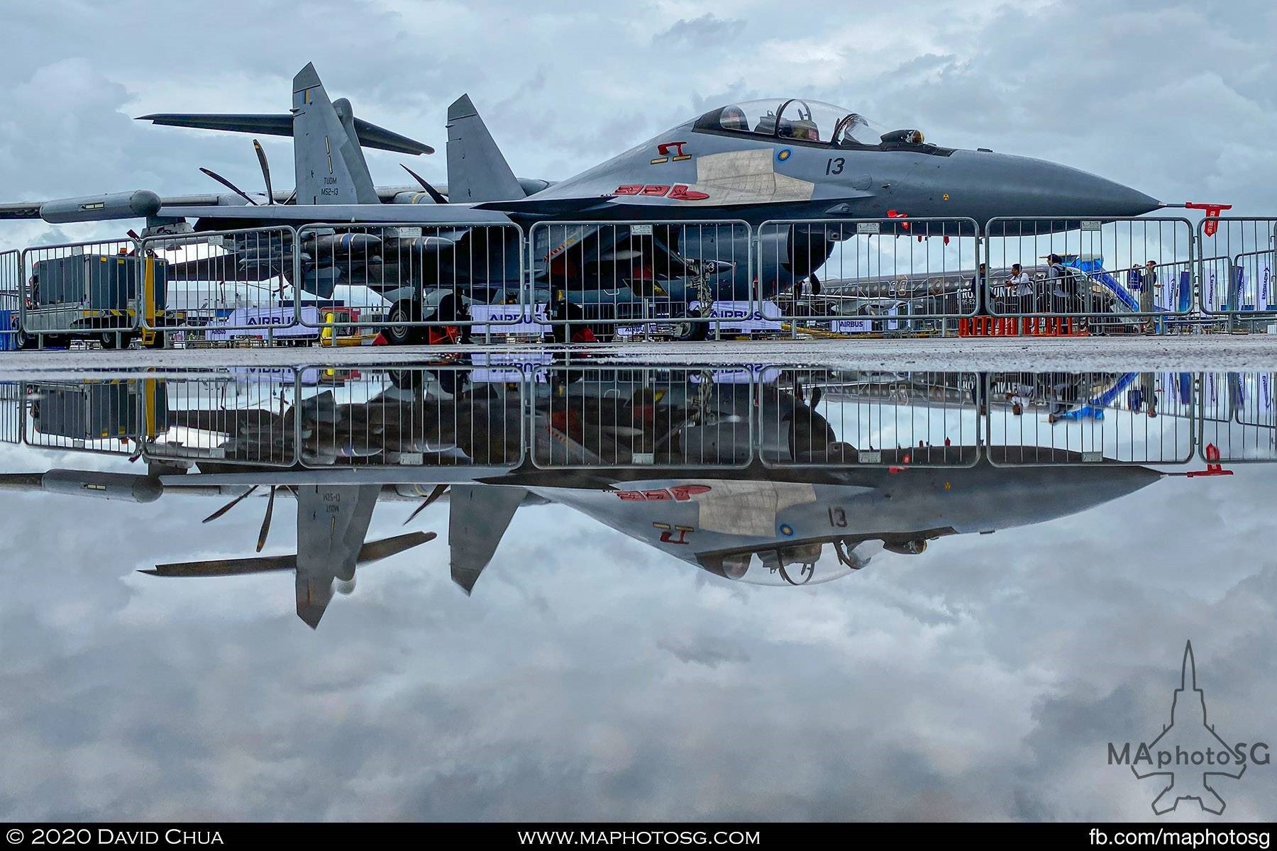 RMAF Su-30MKM in Electronic Warfare configuration