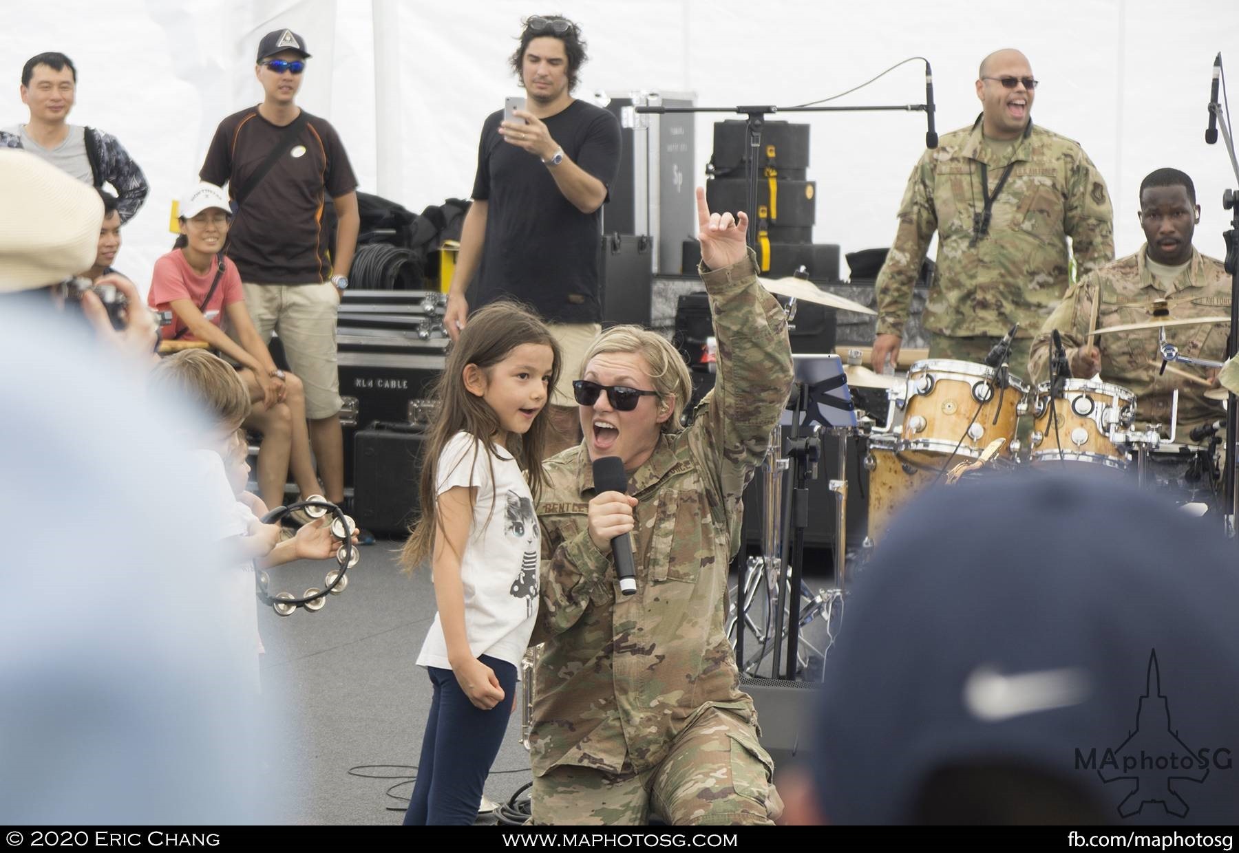 USAF PACAF Band Entertaining the crowd