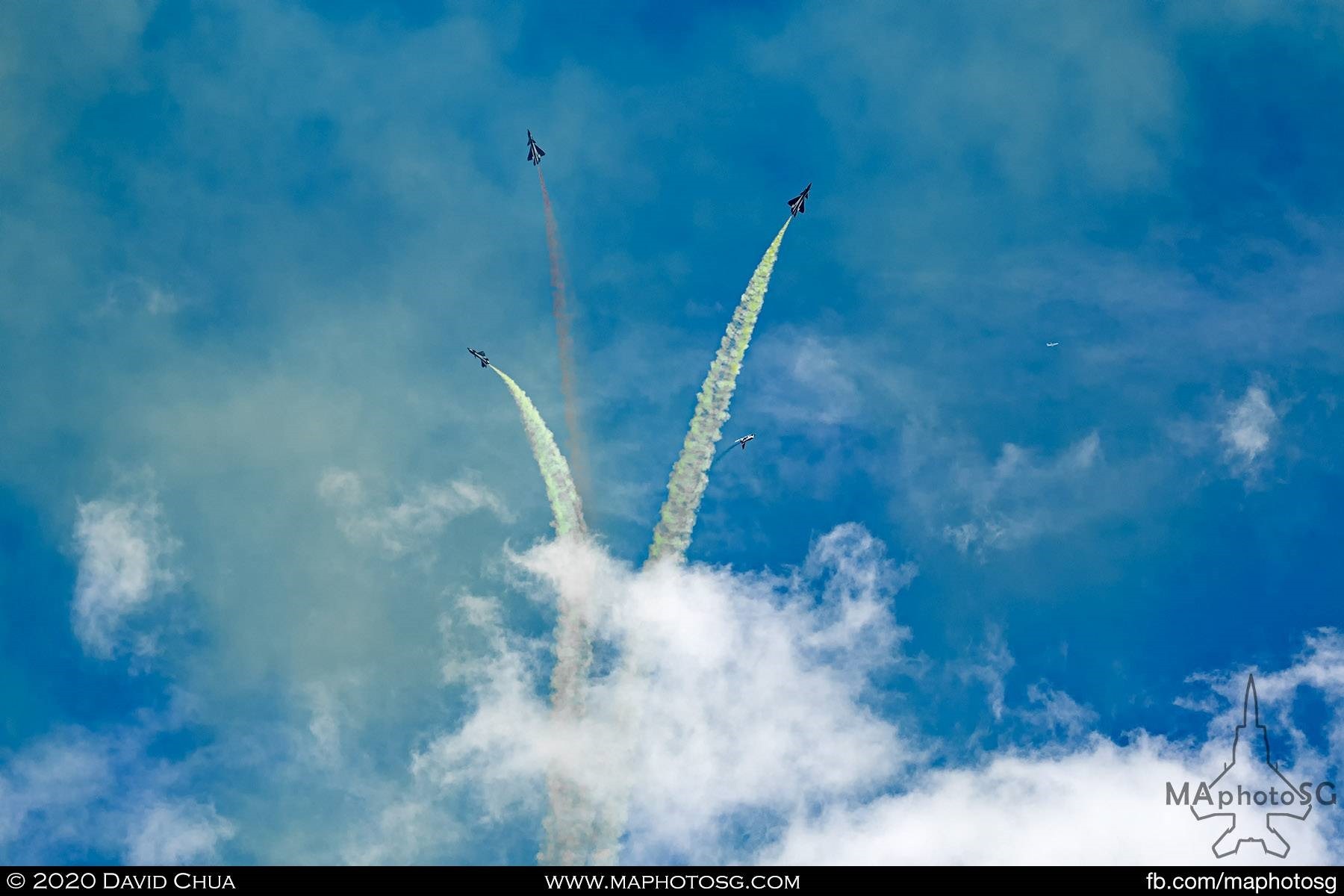 Blossoming flower of the PLAAF Ba Yi Aerobatics Team