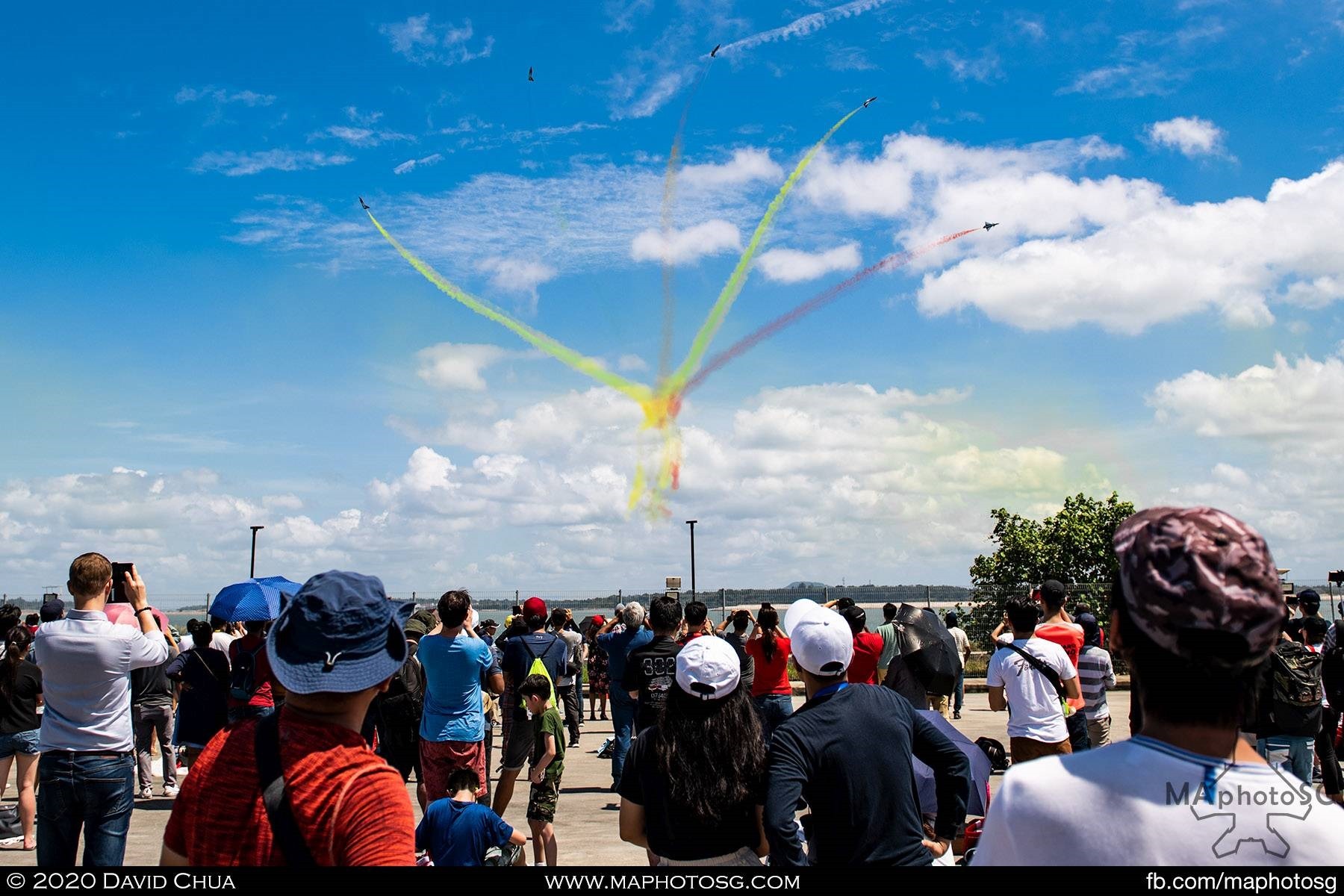 PLAAF Ba Yi Aerobatics Team Finale signifying the blossoming of friendship between Singapore and China