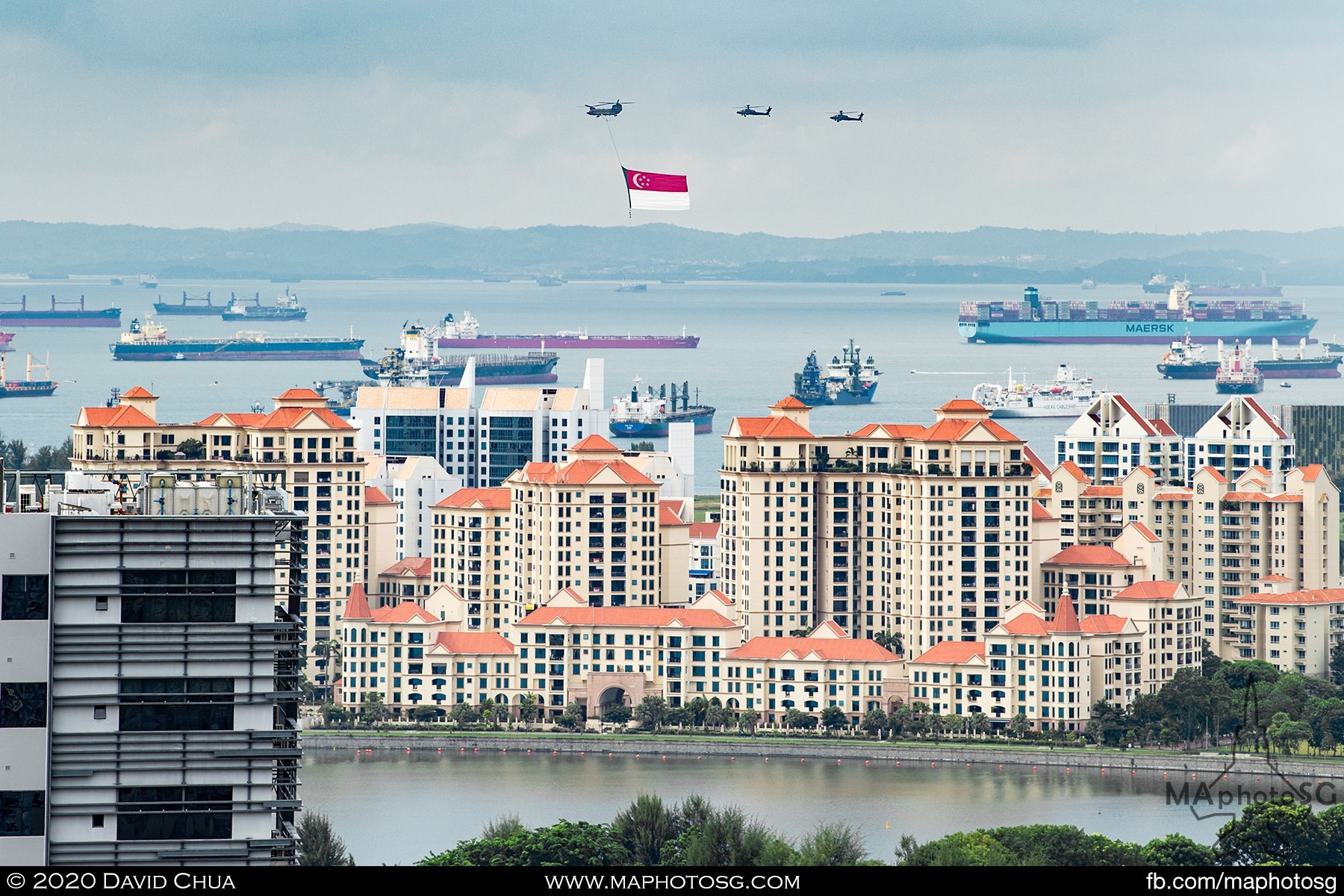 The State Flag flies towards the eastern coast after passing the Padang.