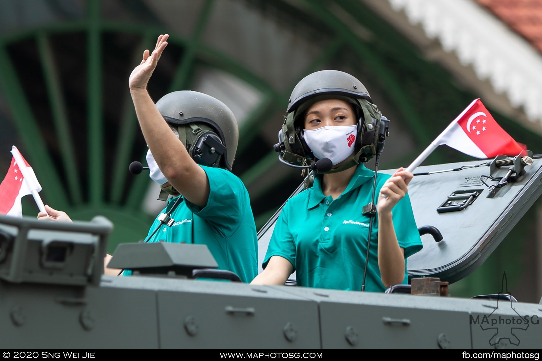 Frontline fighters were onboard some of the Mobile Column vehicles as they made their way through the heartlands.