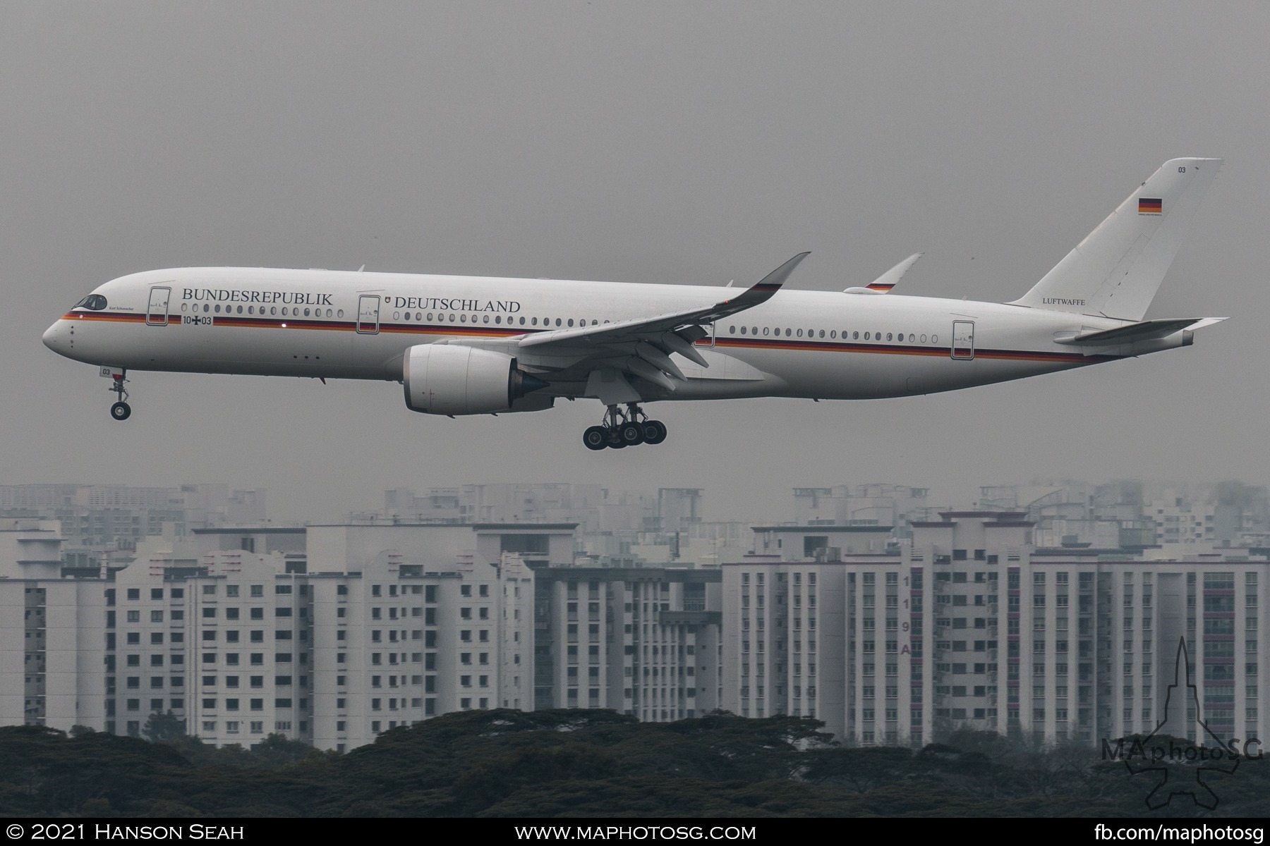 22 December 2021: German Air Force A350 10+03 on a troop and cargo transport mission for Frigate Bayern