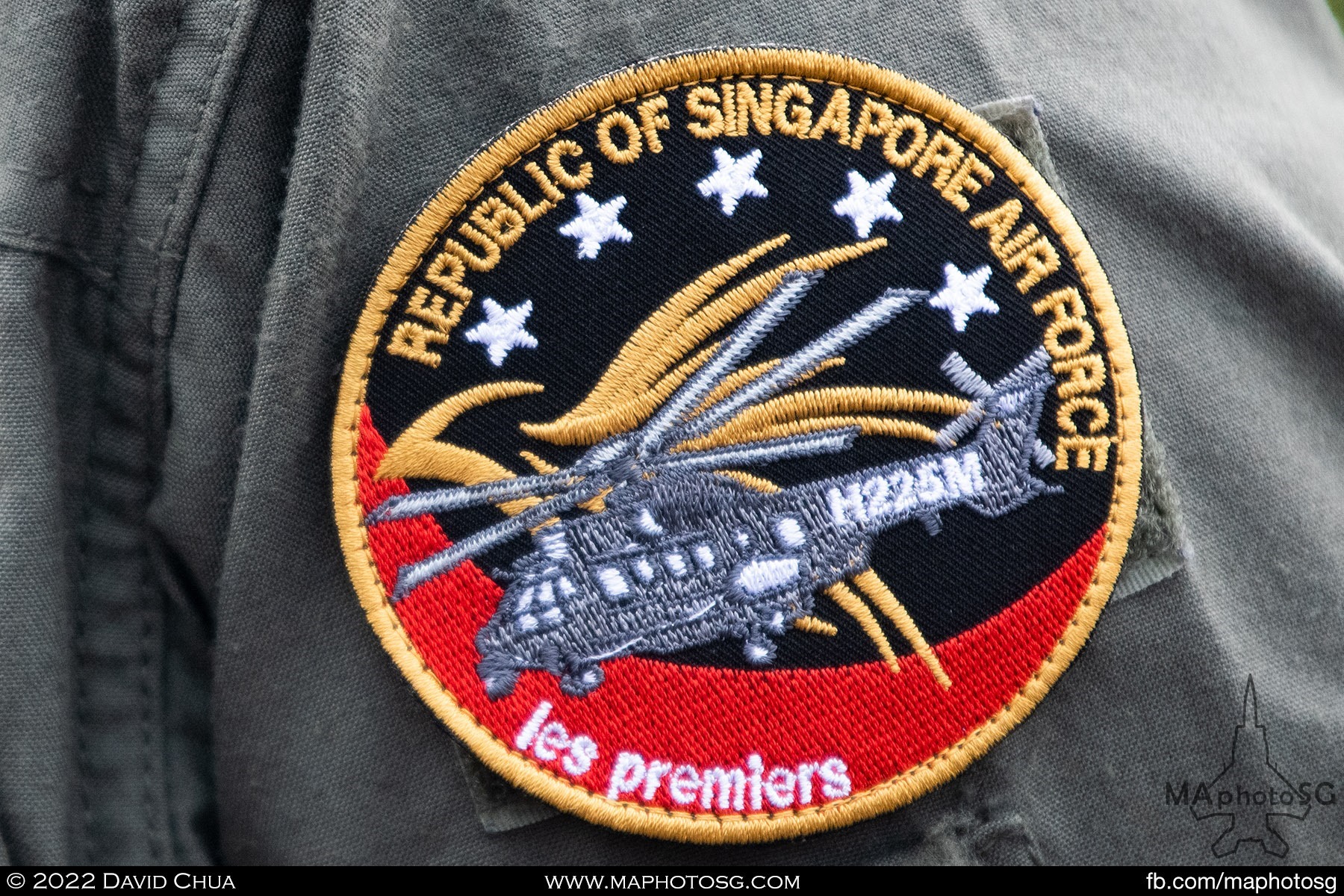 Patch worn by the RSAF H225M aircrew manning the static display