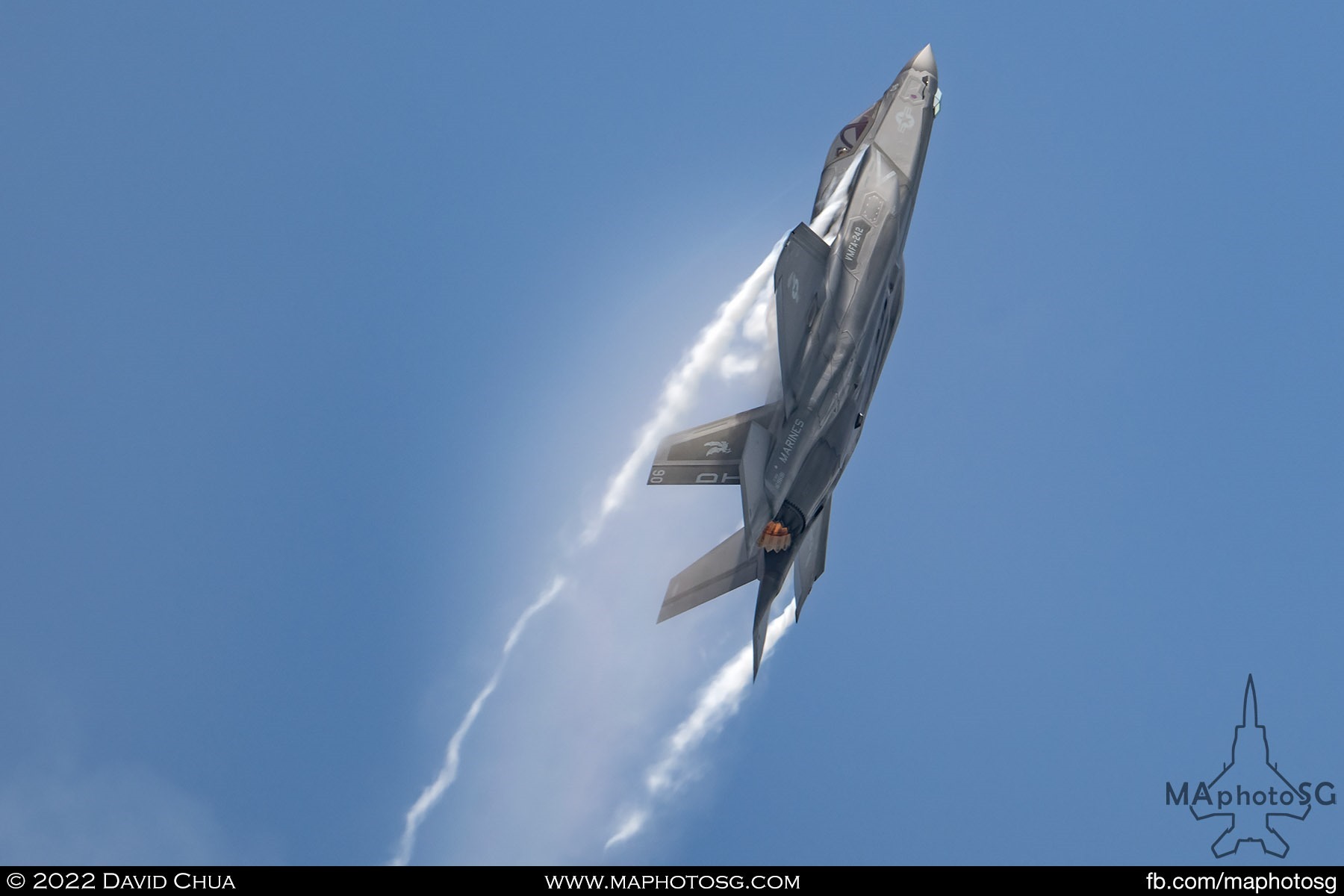 USMC F-35B Lightning II performing a power climb