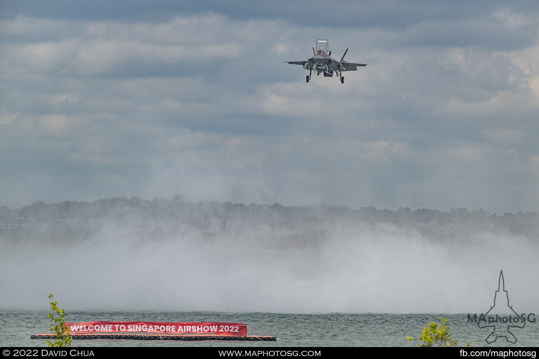 USMC F-35B Lightning II demonstrates its hover capabilities