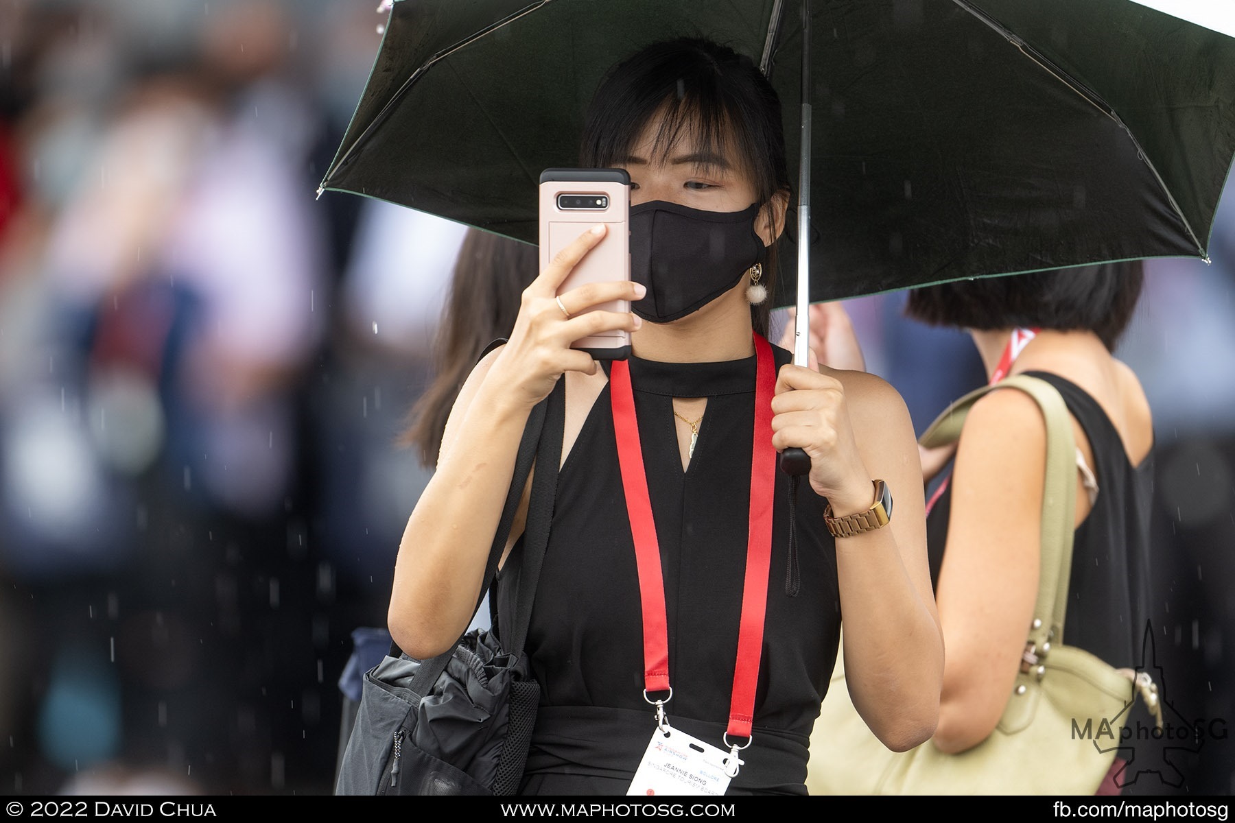 Rain did not stop visitors from enjoying the flying display