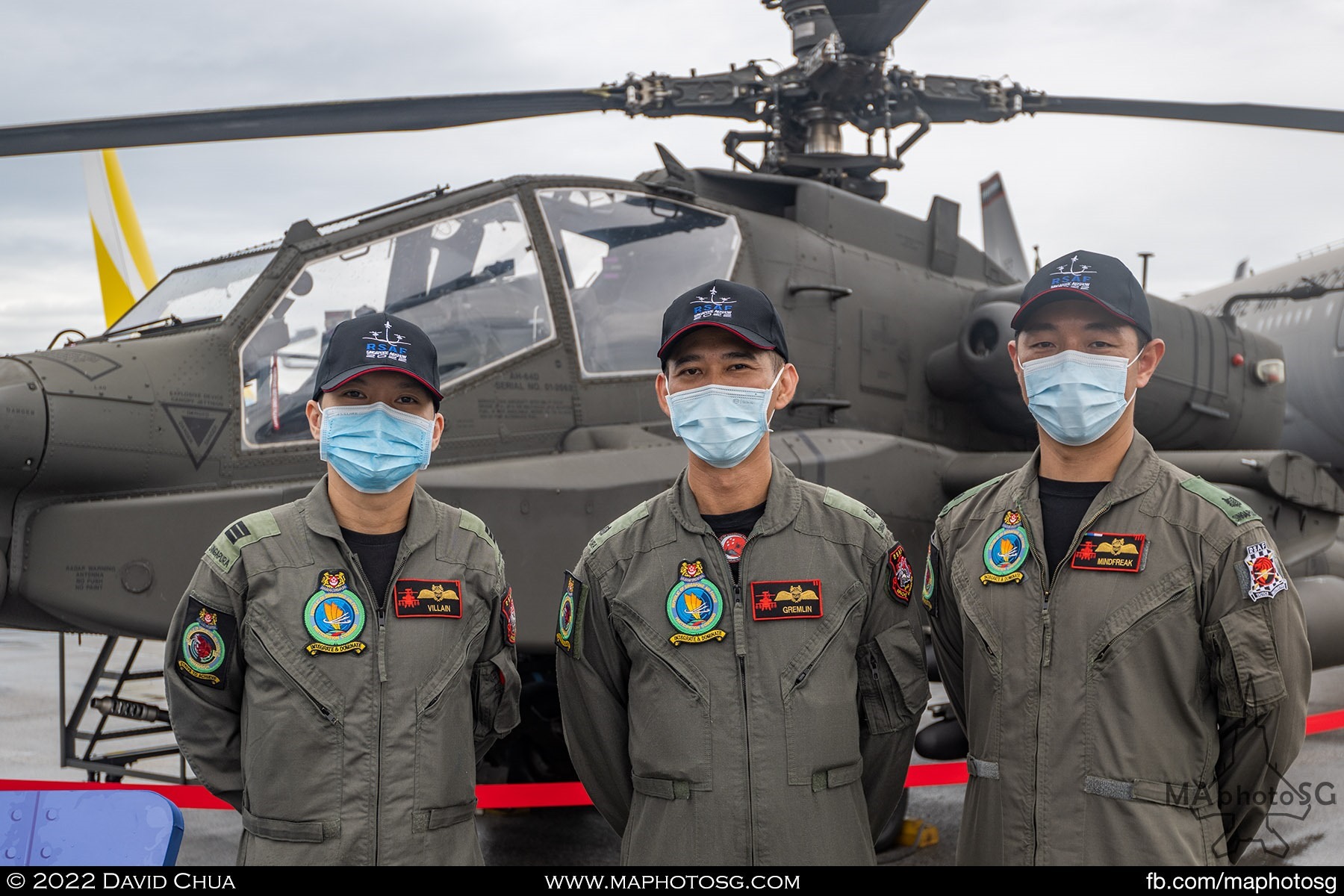 RSAF AH-64D Apache and crew