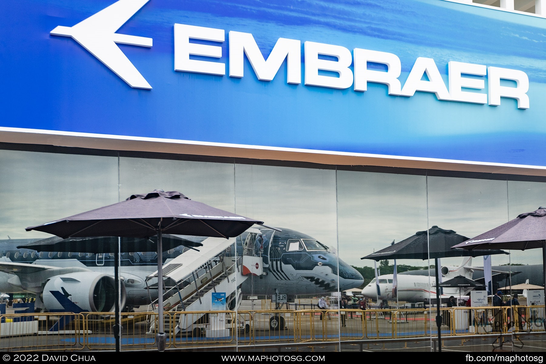 Embraer brought the shark for the Singapore Airshow 2022