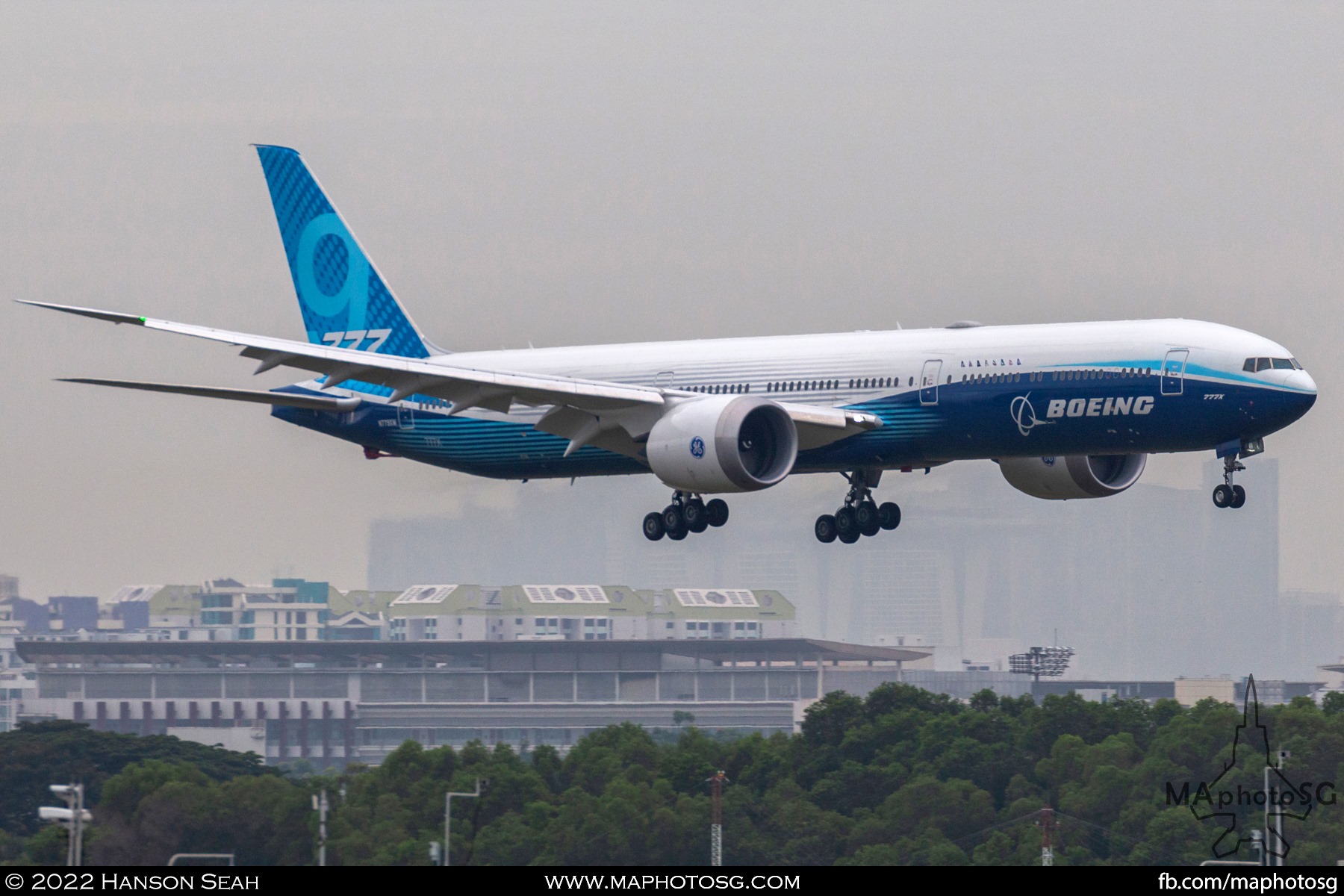 7 Feb: BOE1 N779XW on final approach after a 16hr 42min flight from Grant County International Airport.