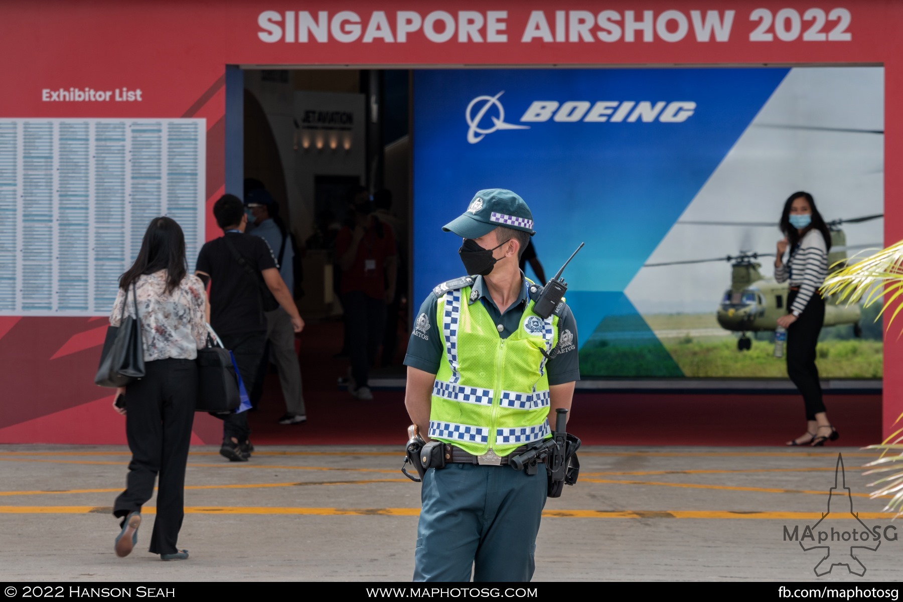 Security keeping watch to ensure a safe airshow