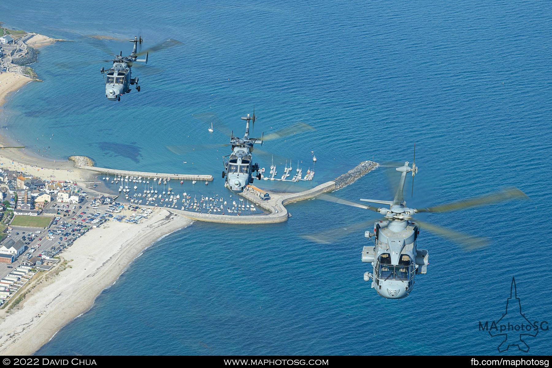 Royal Navy Merlin and 2 Wildcats