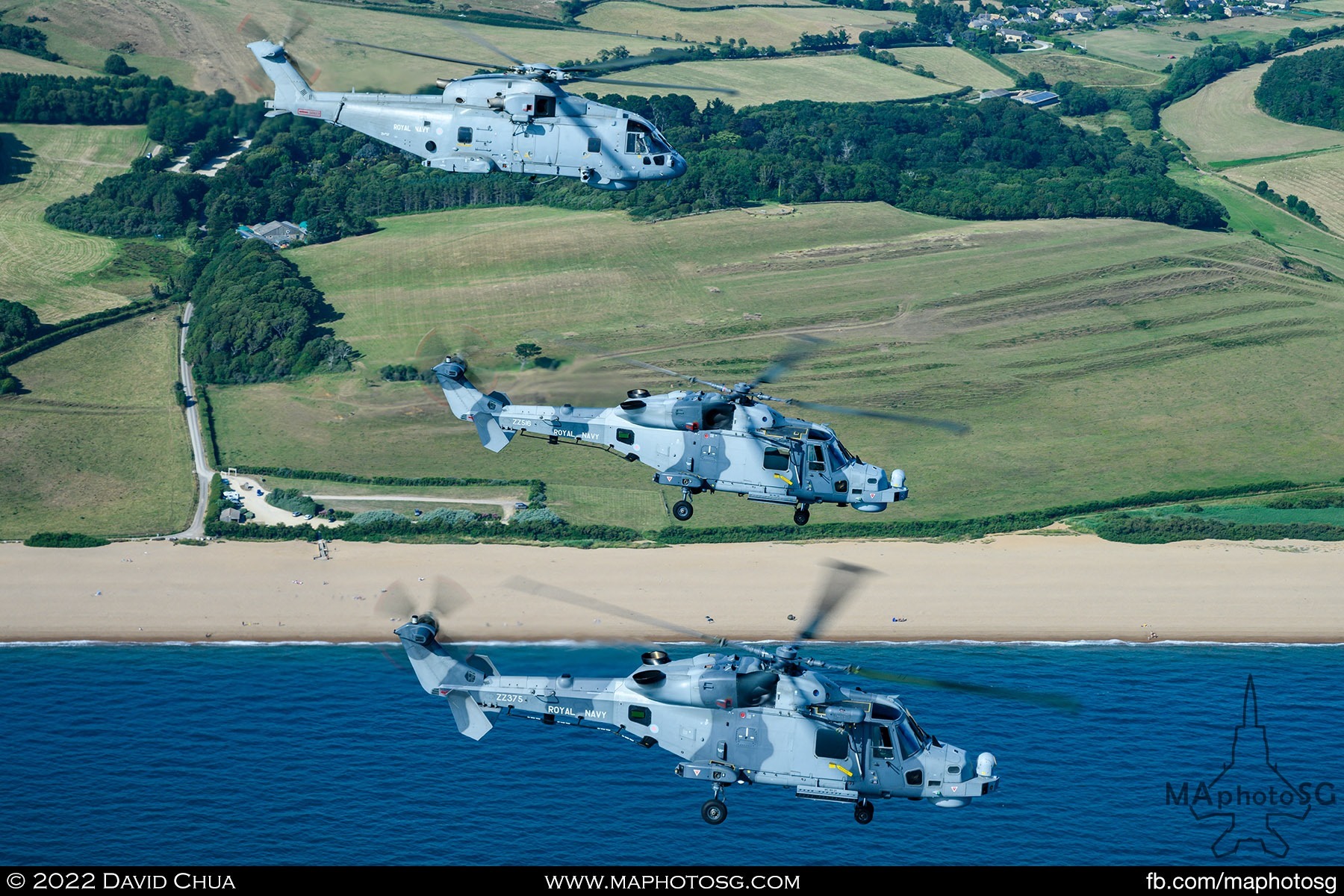 Royal Navy Merlin and 2 Wildcats