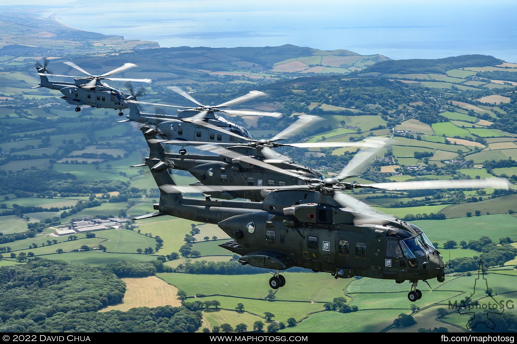 Formation of 4 Royal Navy Merlins